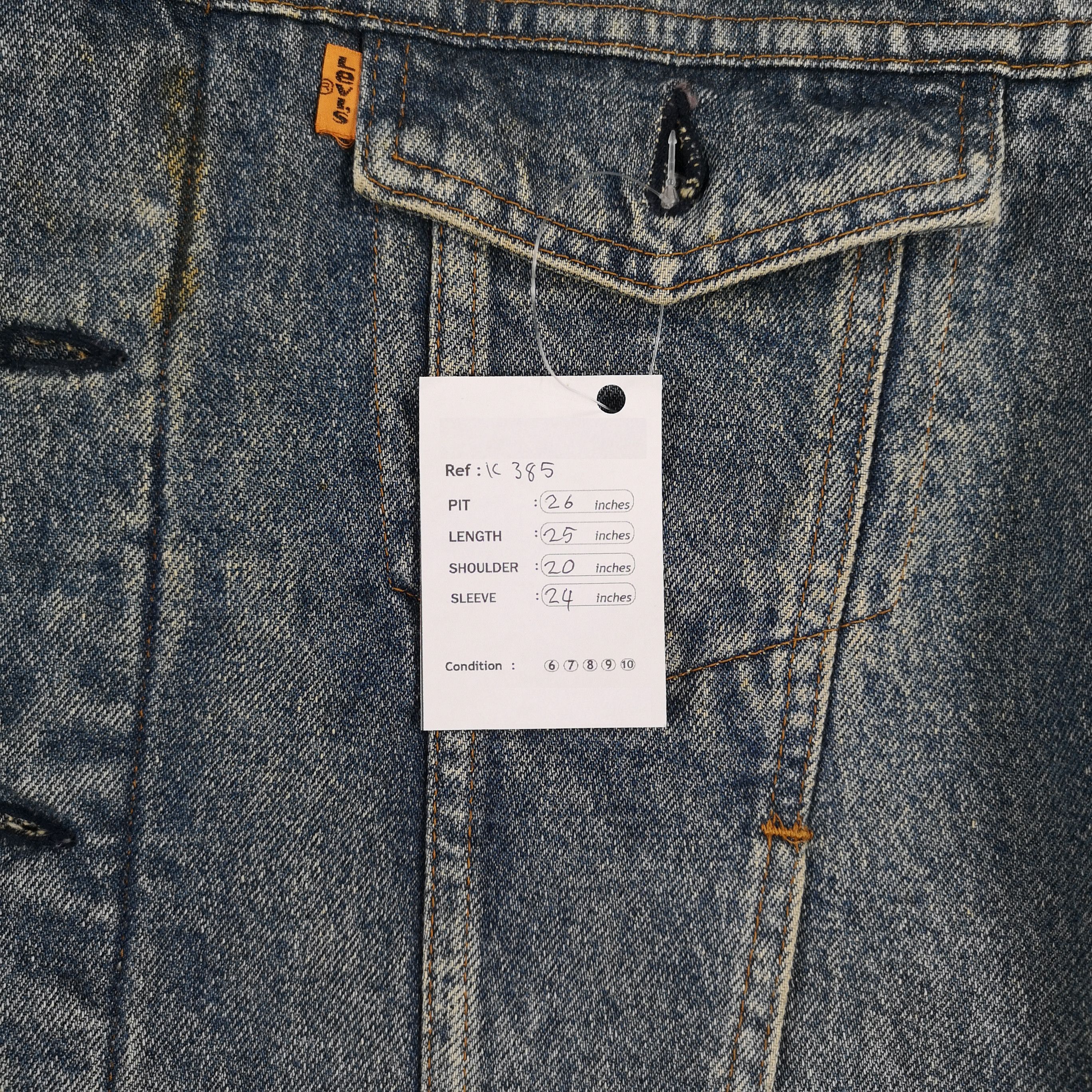 Levi's Vintage Levis Orange Tab Faded Blue Denim Trucker Jacket Size US L / EU 52-54 / 3 - 7 Thumbnail