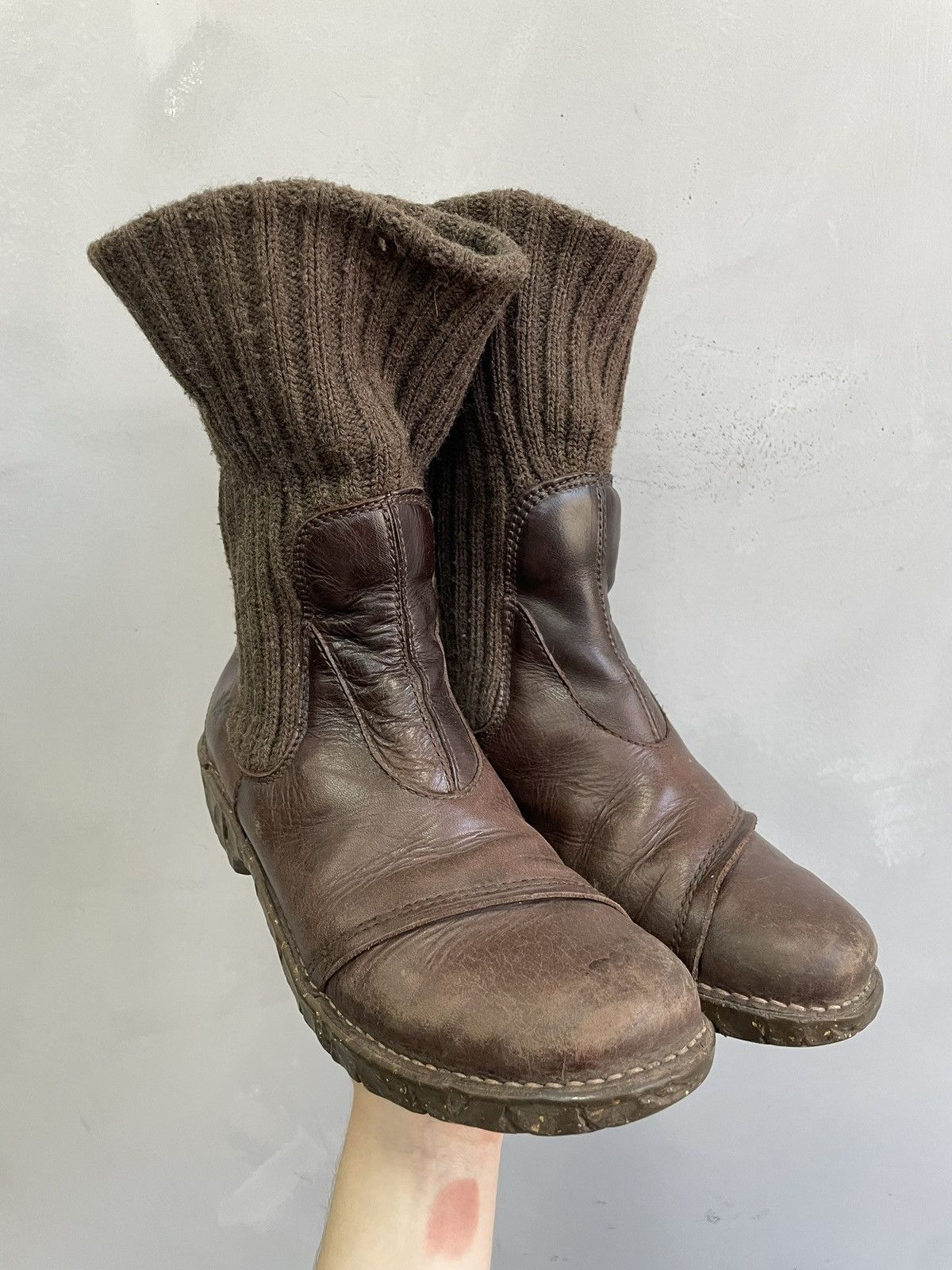 A.S.98 A.S. 98 style ankle Brown Leather Boots japanese y2k Style Size US 8 / EU 41 - 1 Thumbnail