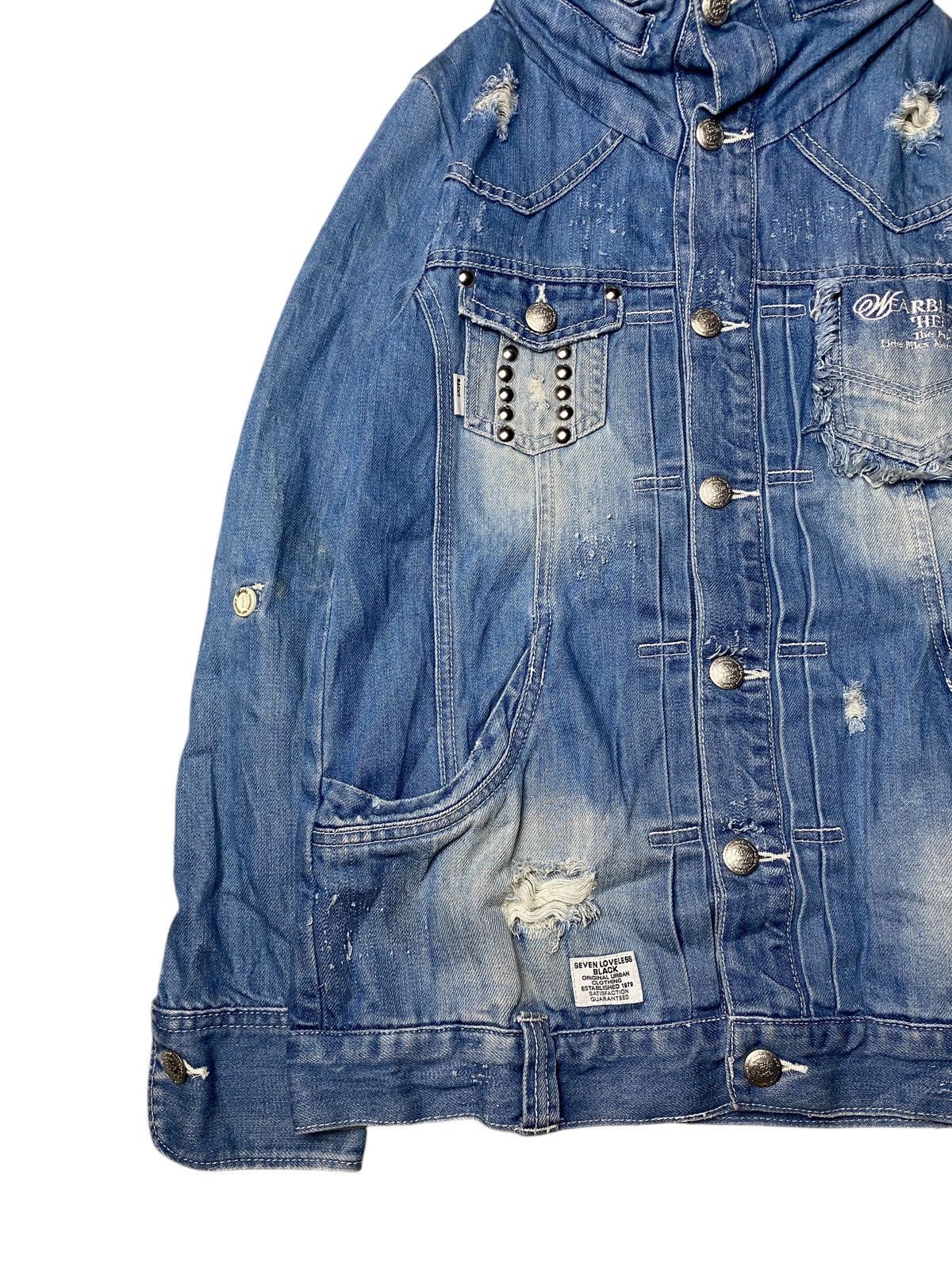 If Six Was Nine 2000's Back Number Bono Cyber Poem Denim Jacket Size US M / EU 48-50 / 2 - 9 Thumbnail