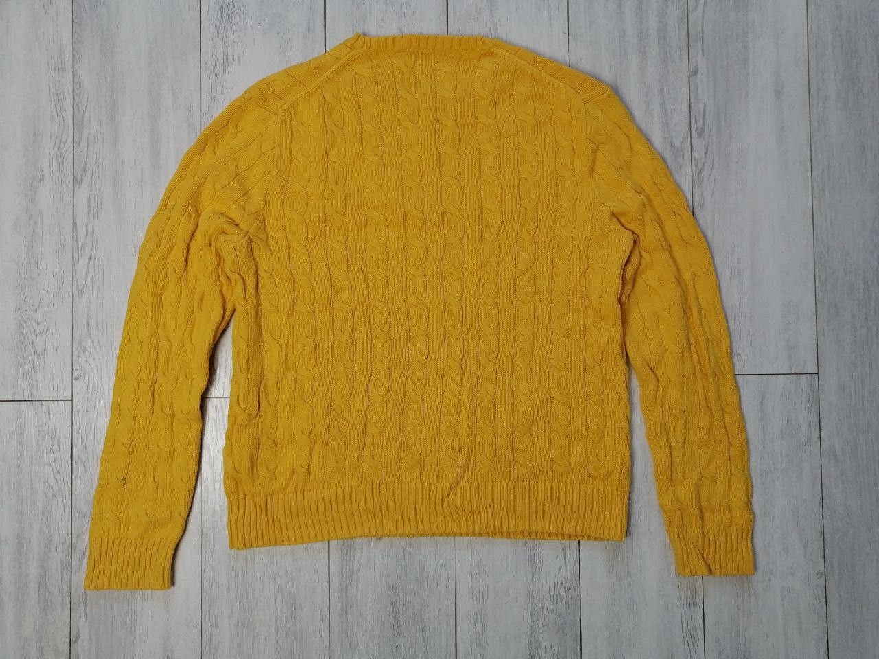 Polo Ralph Lauren Polo Ralph Lauren Men's Yellow Cable-Knit Sweater Size L Size US L / EU 52-54 / 3 - 3 Thumbnail