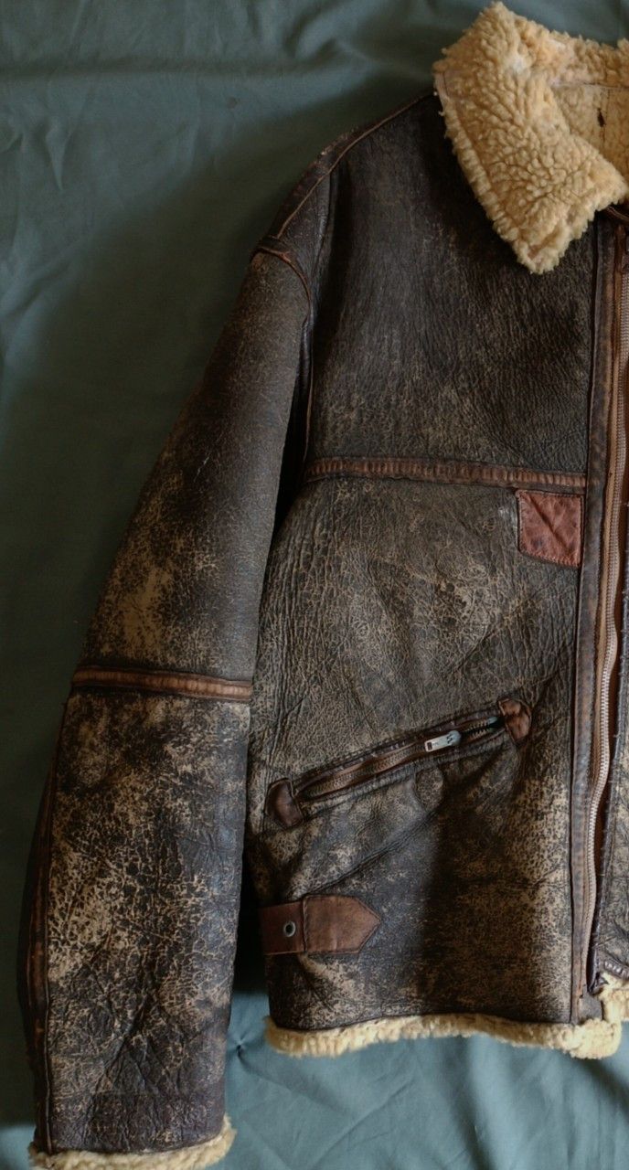 Other Vintage B-3 Sheepskin Shearling Flight Bomber Jacket. . Size US L / EU 52-54 / 3 - 3 Thumbnail