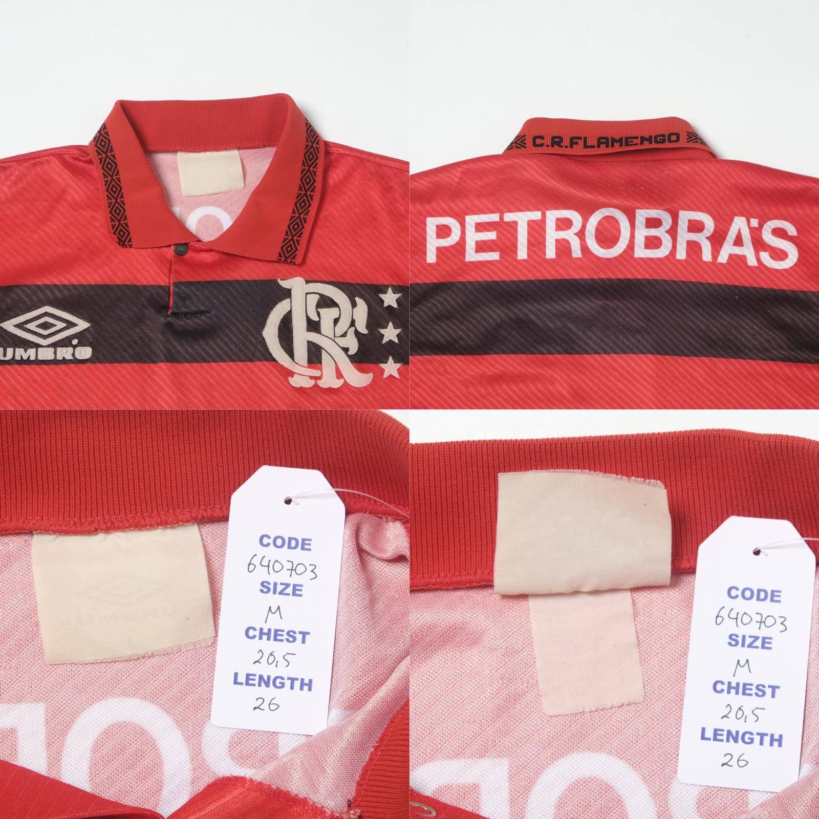 Umbro 1994/95 Flamengo Home Shirt Umbro (M) Size US M / EU 48-50 / 2 - 4 Thumbnail