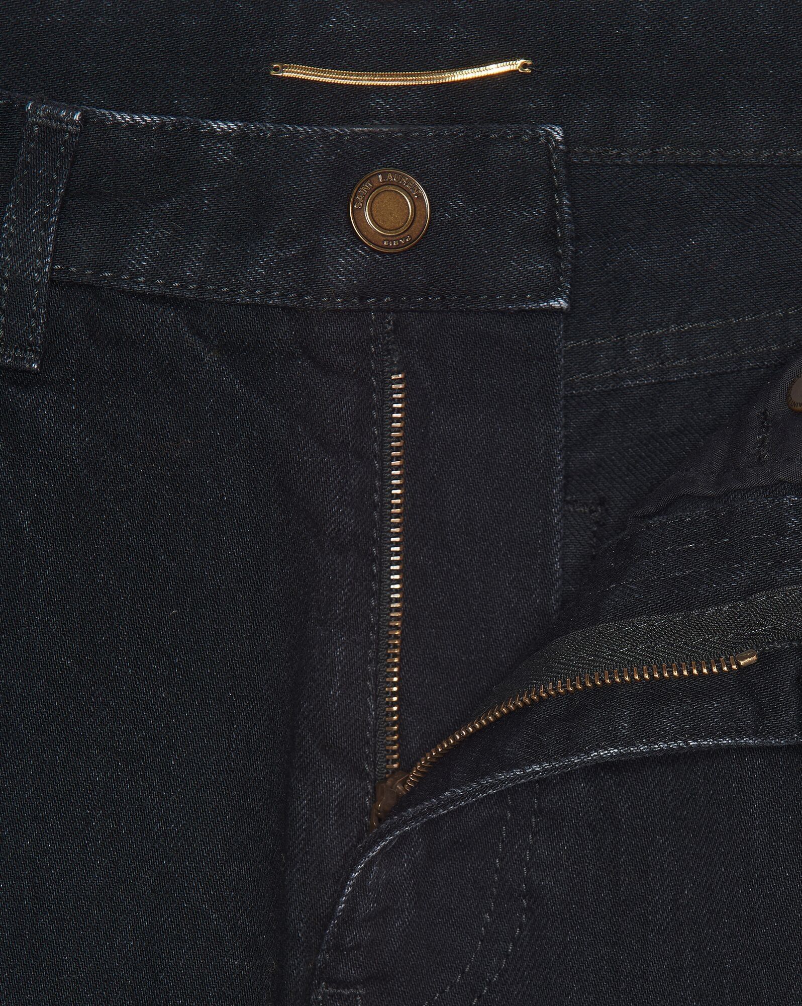 Saint Laurent Paris o1s1wg111224 644332 90's Highwaist Jeans in Black Size 27" / US 4 / IT 40 - 3 Thumbnail