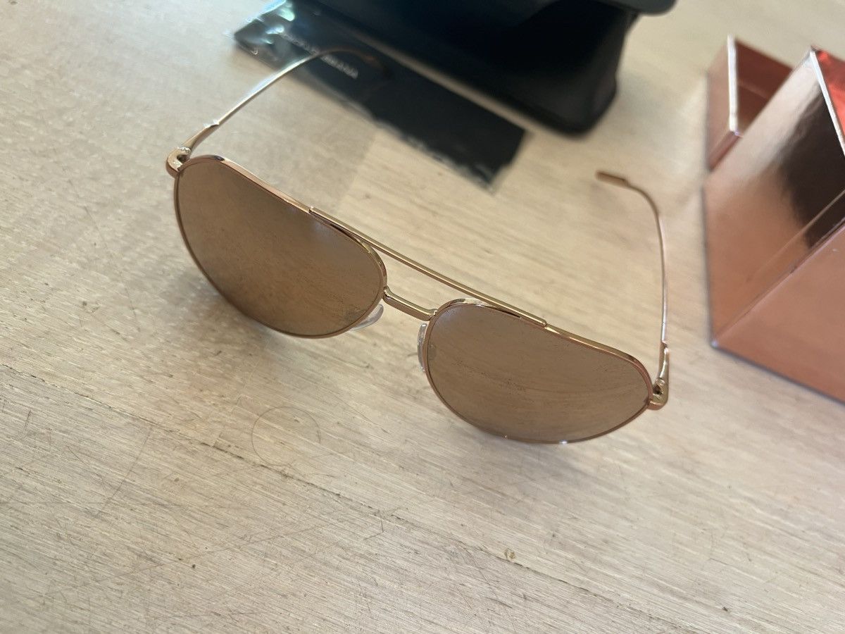 Dolce & Gabbana Dolce&Gabbana Sunglasses 18K plated rose gold Size ONE SIZE - 4 Thumbnail