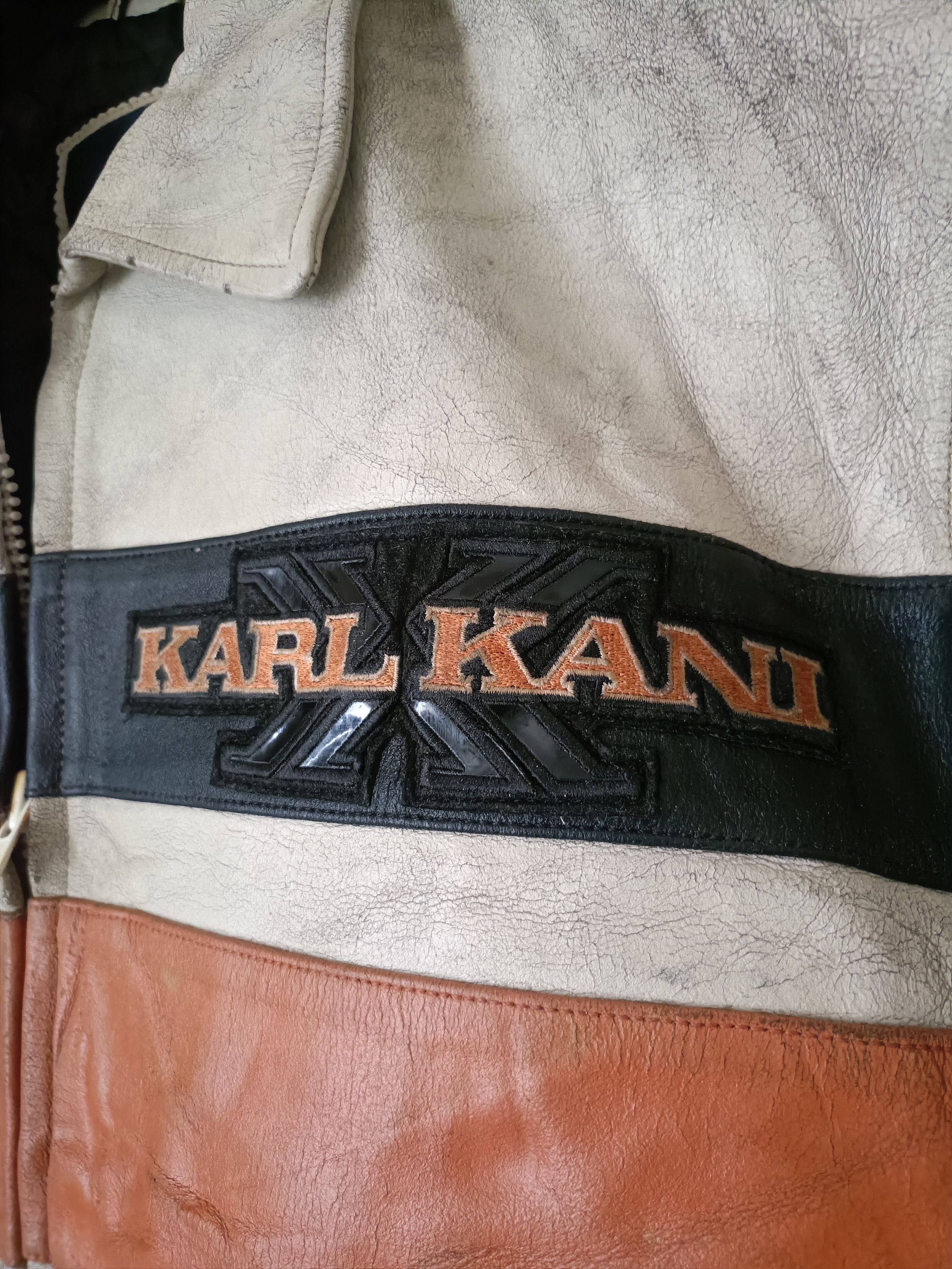 Karl Kani Vintage Karl Kani oversized full grain leather jacket Size US XL / EU 56 / 4 - 4 Thumbnail