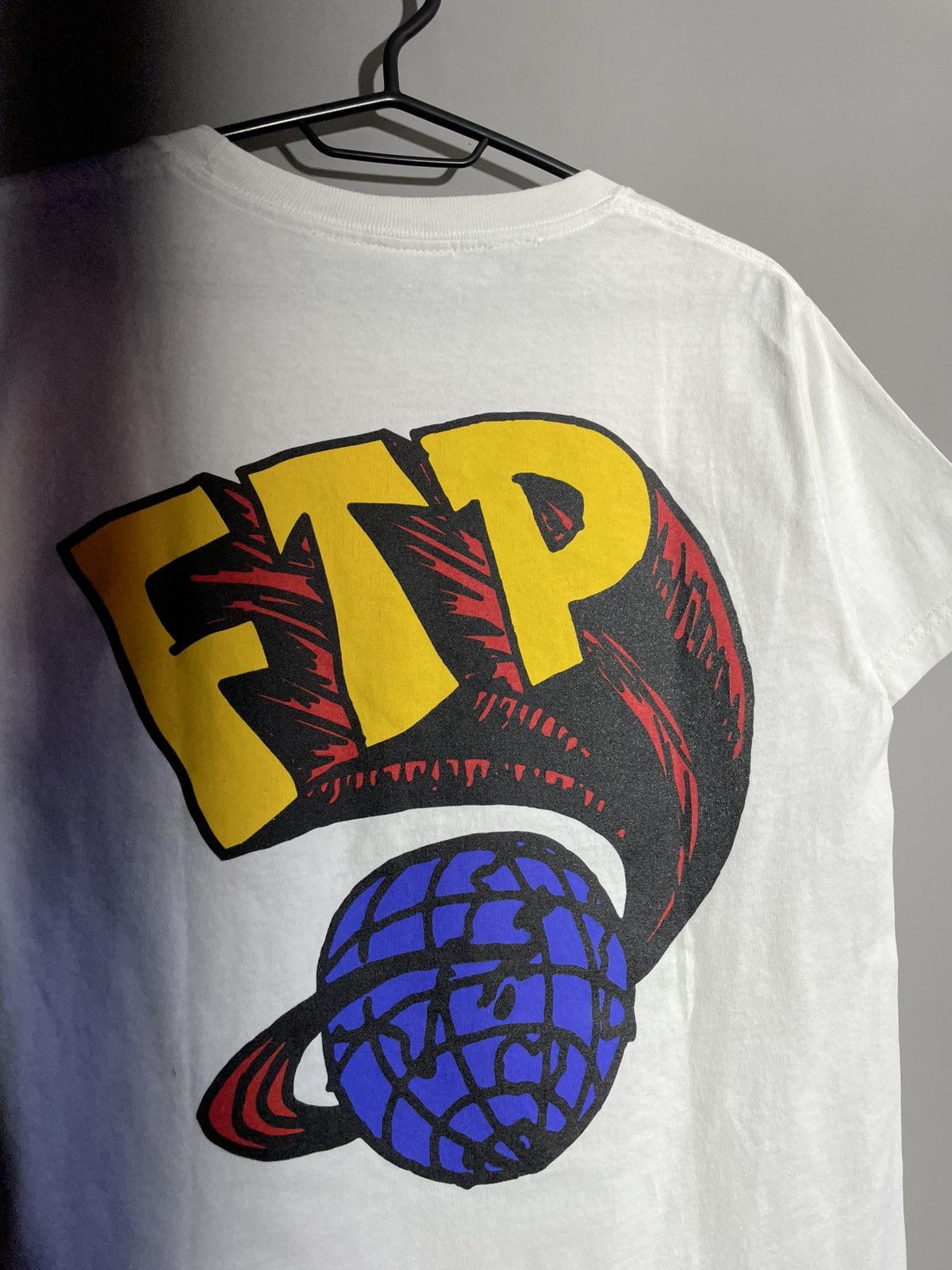 Fuck The Population FTP Earth Logo White tshirt size S Size US S / EU 44-46 / 1 - 8 Thumbnail