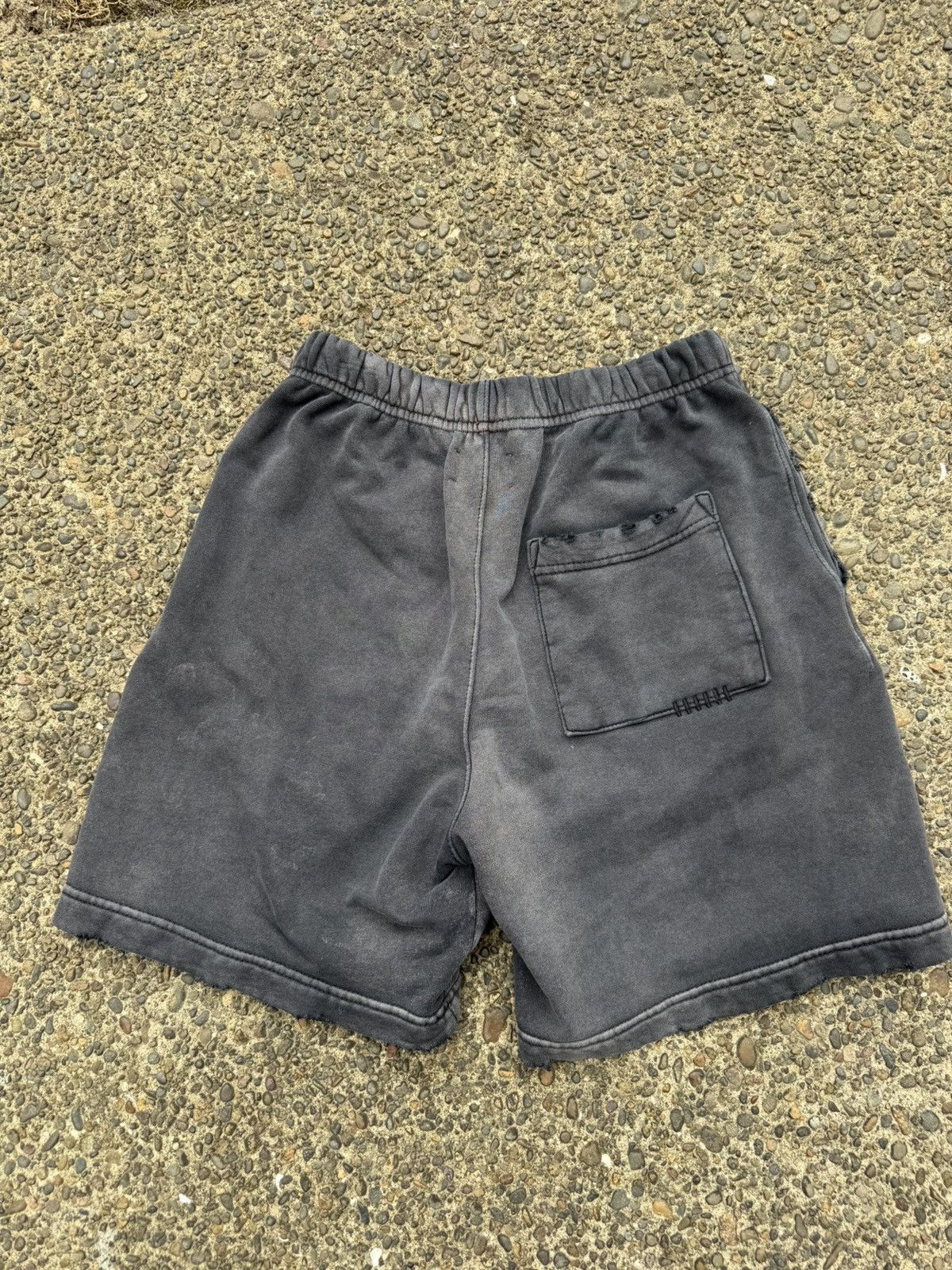 MACHUS Machus Priv. Label Vintage Washed Black Sweatshorts Size US 28 / EU 44 - 4 Thumbnail