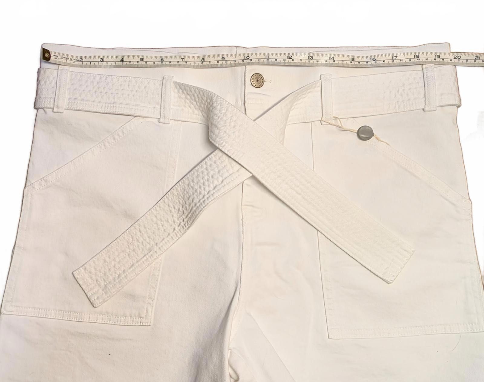 Parish Nation NWT P.A.R.O.S.H. White Denim Cabarex Shorts M 40 Parosh Size 32" / US 10 / IT 46 - 6 Thumbnail