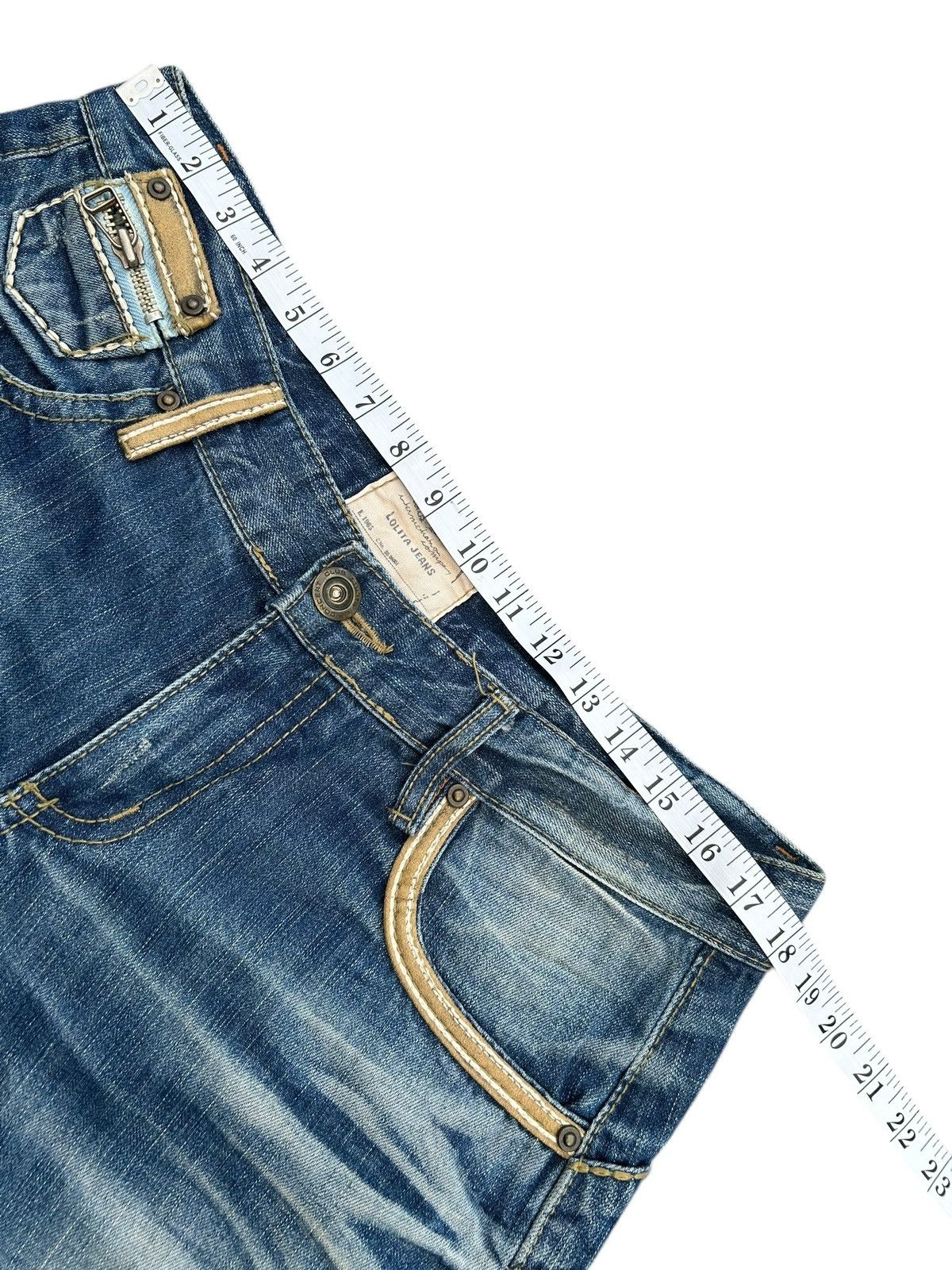 Kapital Yoshitomo Nara Lolita Buckle Back Distressed Denim Jeans Size US 36 / EU 52 - 19 Thumbnail