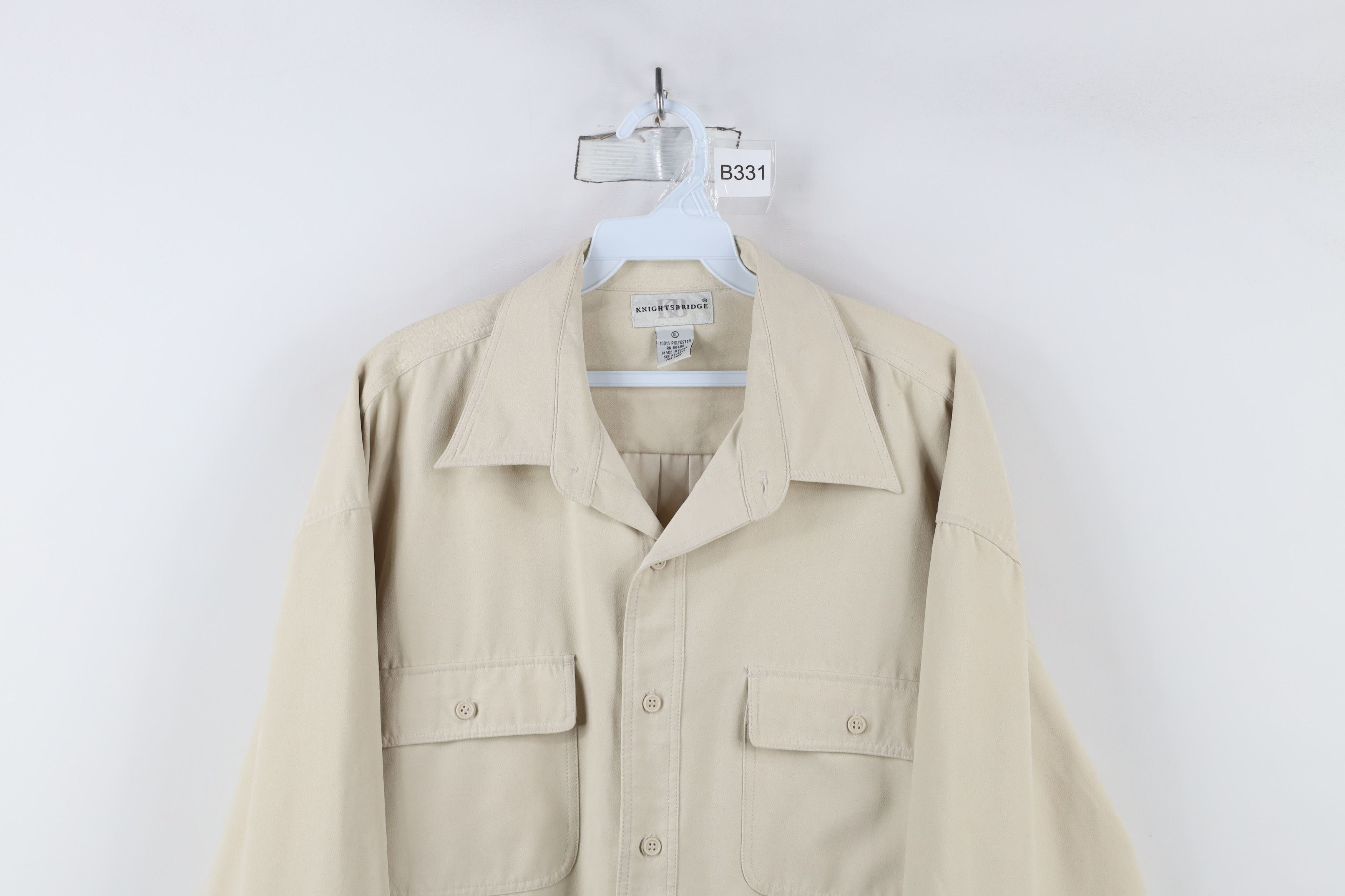 Vintage Vintage 90s Streetwear Microfiber Collared Button Shirt Size US XL / EU 56 / 4 - 2 Thumbnail