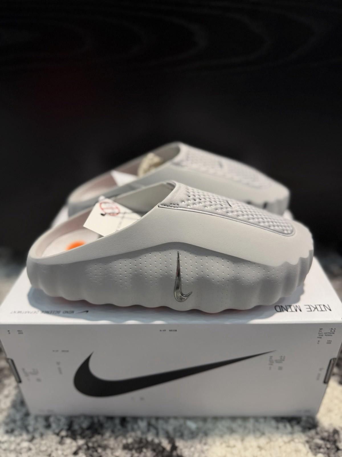 Nike Size 8W/6.5M Nike Mind 001 Slide Light Smoke Grey Authentic Size US 8 / IT 38 - 2 Thumbnail