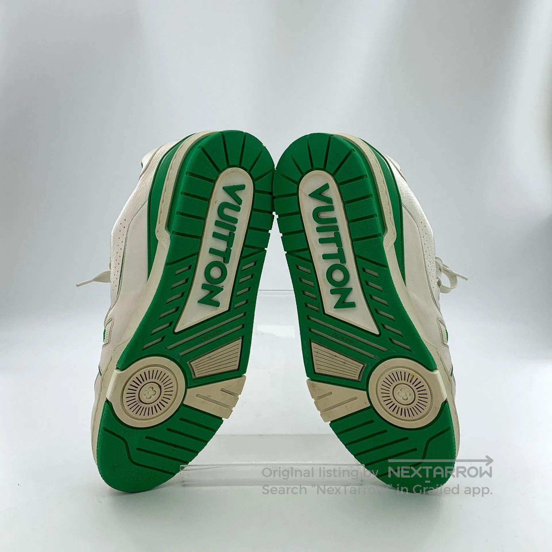 Louis Vuitton Louis Vuitton 42 Trainer White Green Sneakers. Size US 9 / EU 42 - 5 Thumbnail