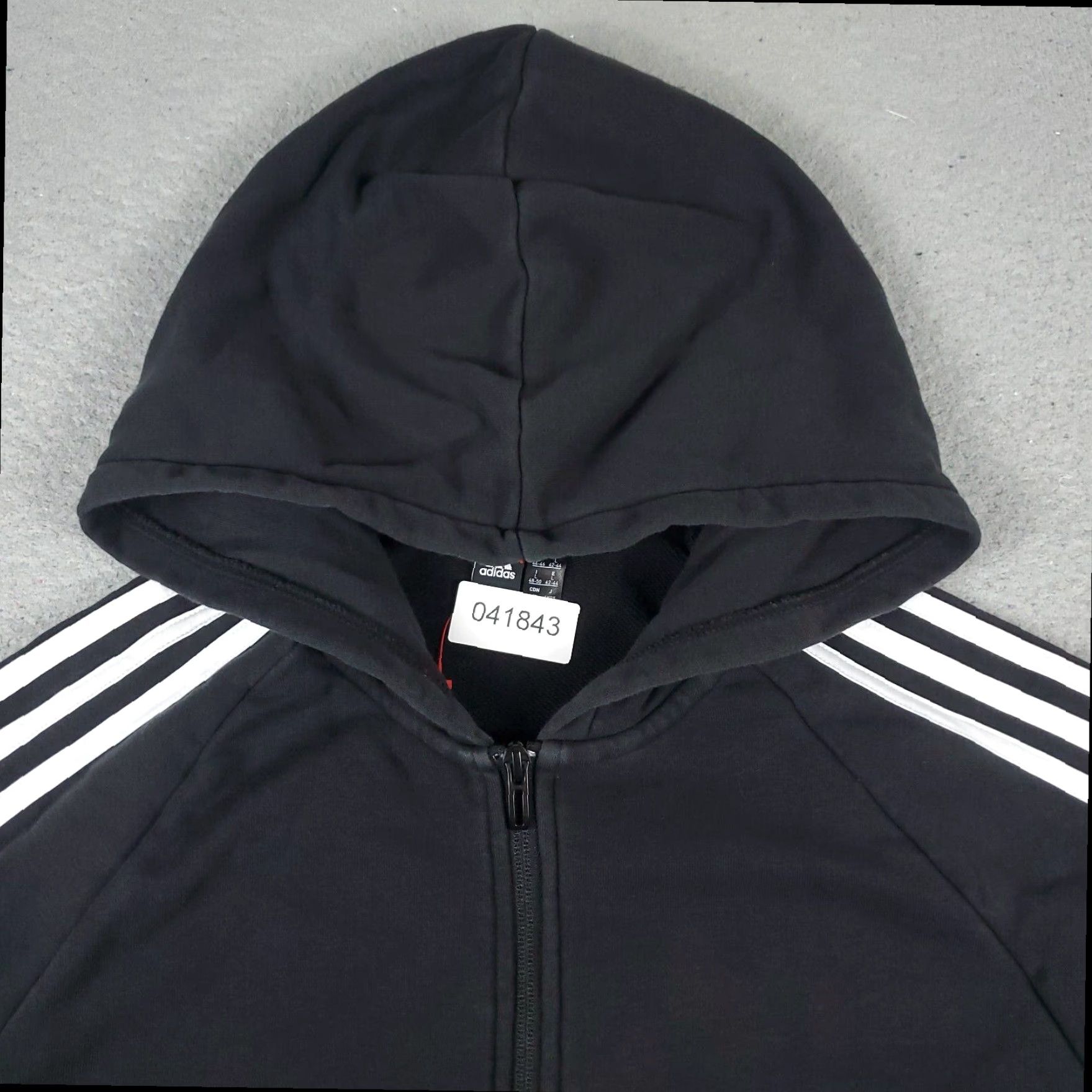 Adidas Adidas Womens Large Black Full Zip Hoodie Sweatshirt Size L / US 10 / IT 46 - 2 Thumbnail