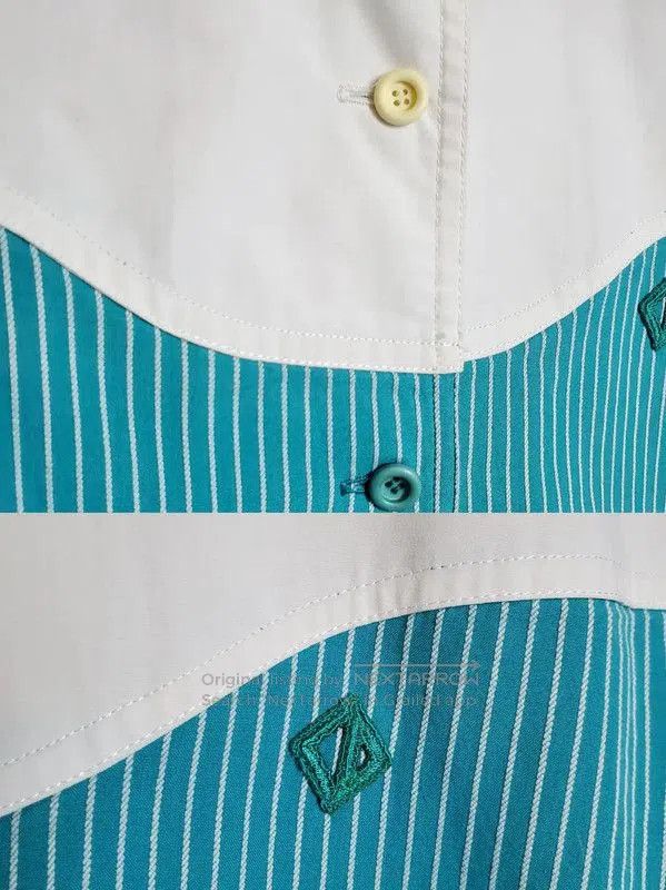 Dior Dior Blue Cotton Embroidered Striped T. Size S / US 4 / IT 40 - 5 Thumbnail