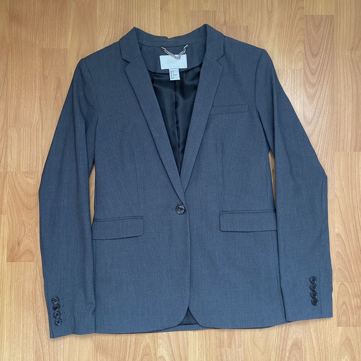 H&M H&M Women’s Gray Blazer/ Jacket Size 6 Size M / US 6-8 / IT 42-44 - 1 Thumbnail