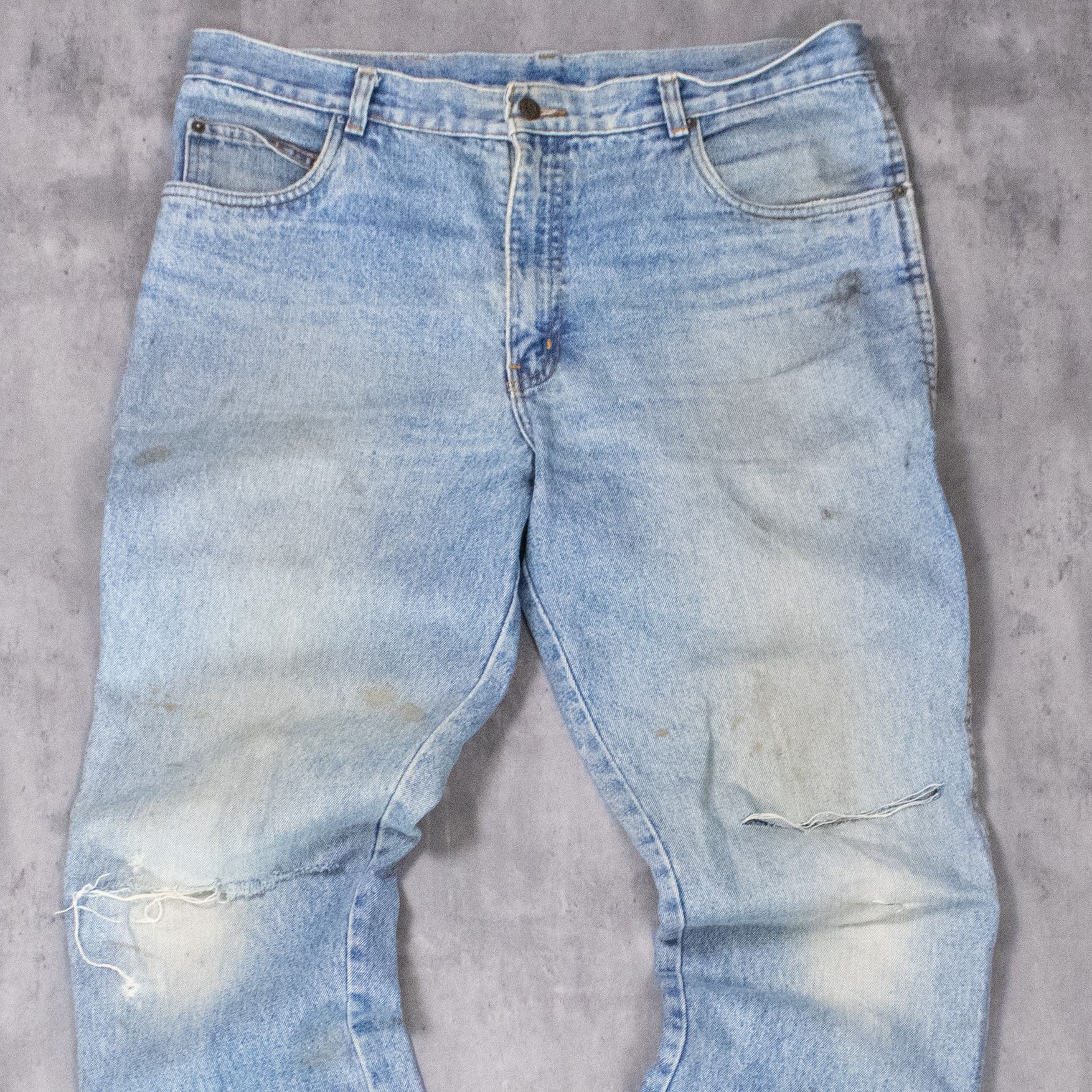 Chaps Ralph Lauren Vintage 1990's Ralph Lauren Distressed Baggy Denim Pant's Size US 39 - 4 Thumbnail