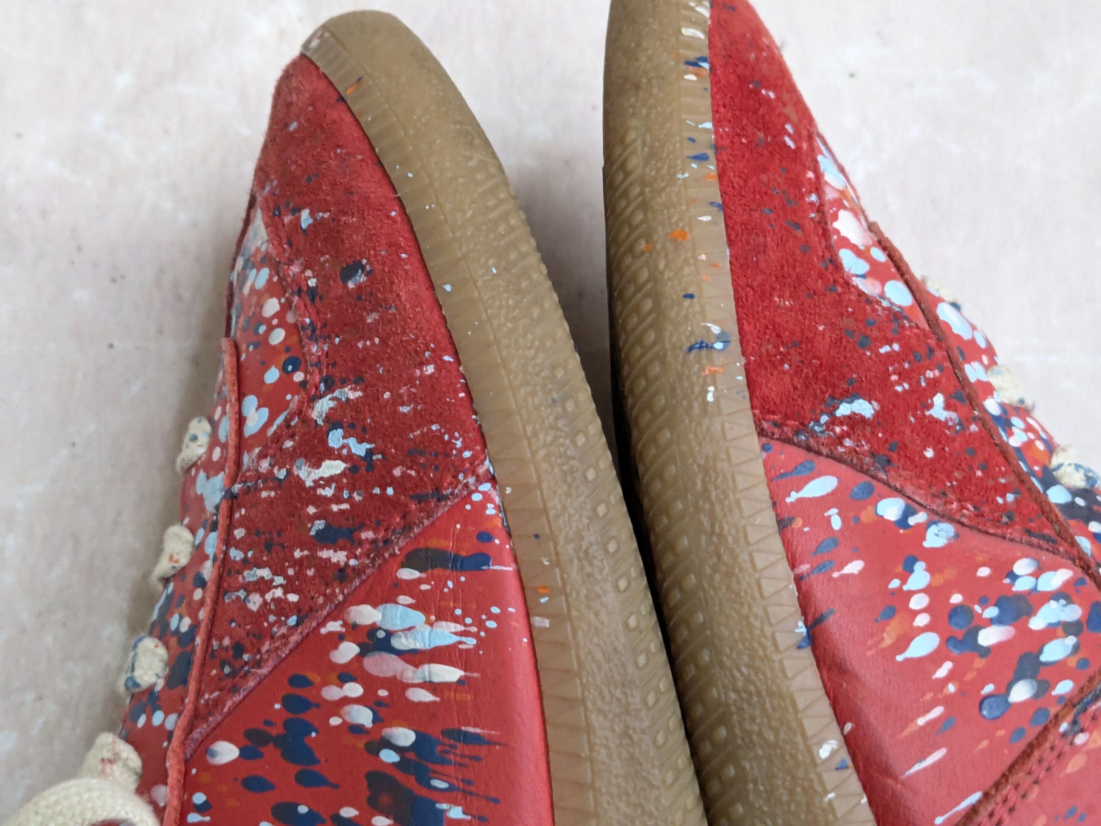 Maison Margiela Maison Margiela Replica GAT Red Paint Splatter 9 42 Size US 9 / EU 42 - 11 Thumbnail