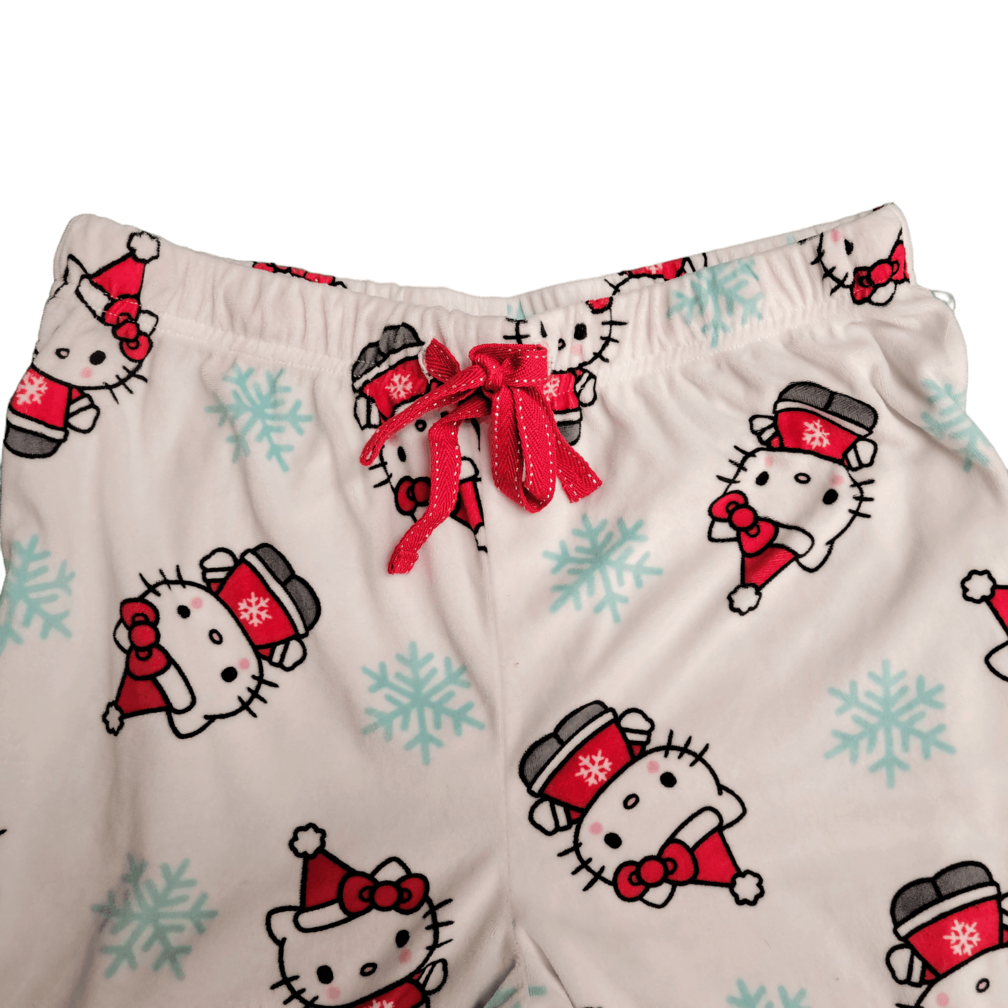 NBDN Nobrandedon Hello Kitty Christmas Pajamas Pants Size 27" / US 4 / IT 40 - 2 Thumbnail