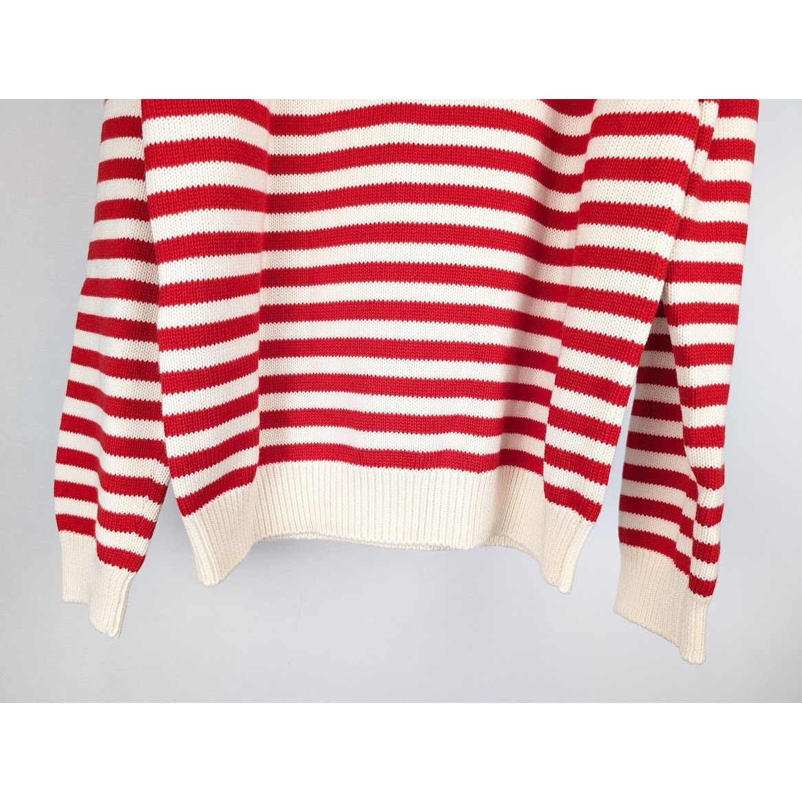 Gucci o1rshd1 Wool Cotton Long Sleeve Crewneck Sweatshirt Ivory Size US XL / EU 56 / 4 - 14 Thumbnail