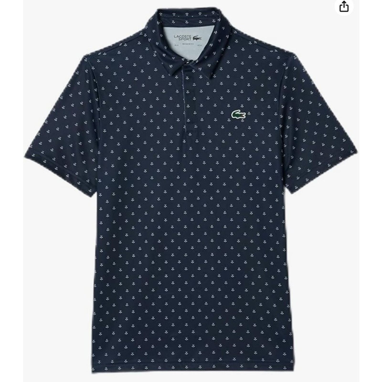 Lacoste Men's Regular Fit Golf Performance Polo Shirt Navy S