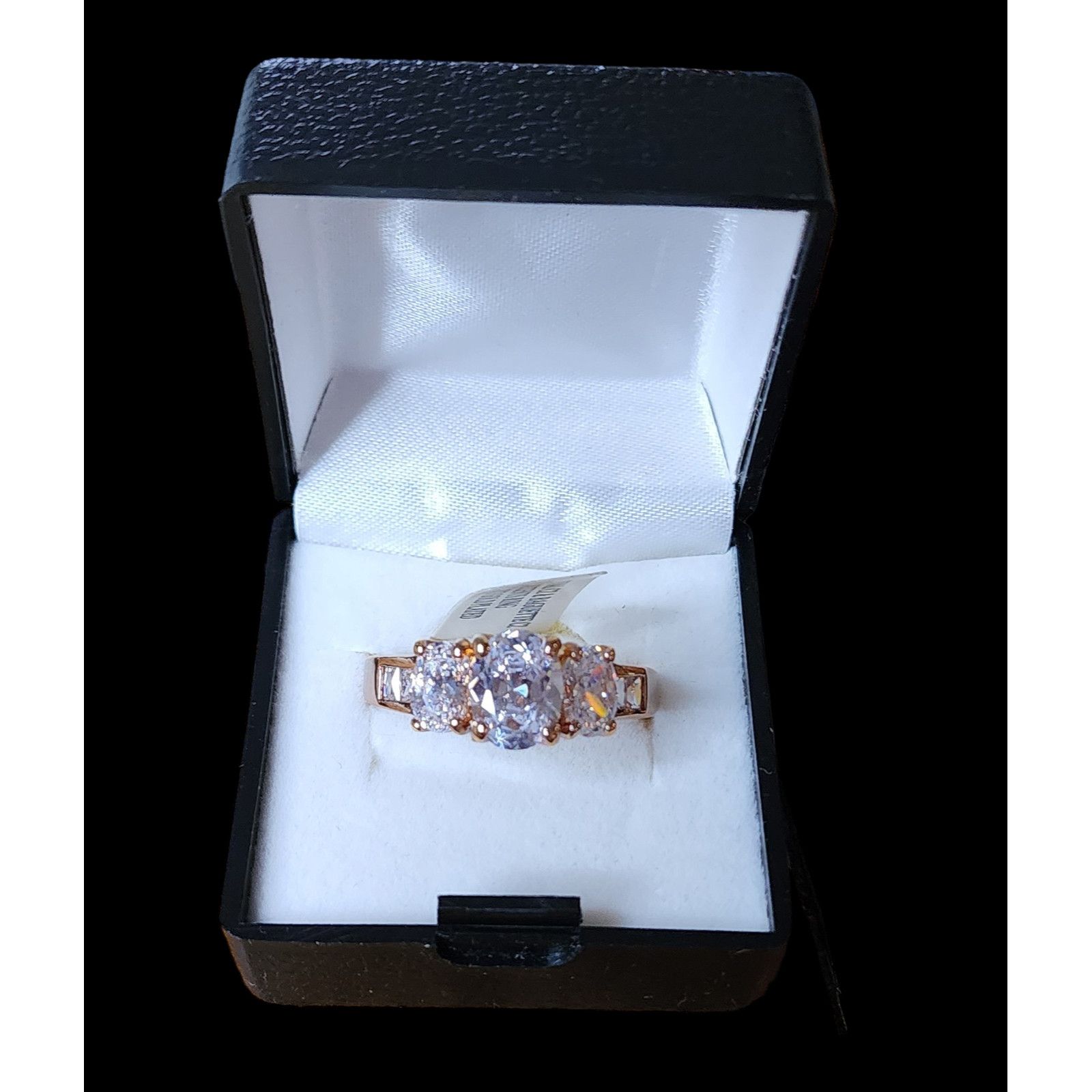 Other NEW KAS Oval Baguette CZ Size 8.5 Ring 14k Gold Plated Size ONE SIZE - 2 Thumbnail