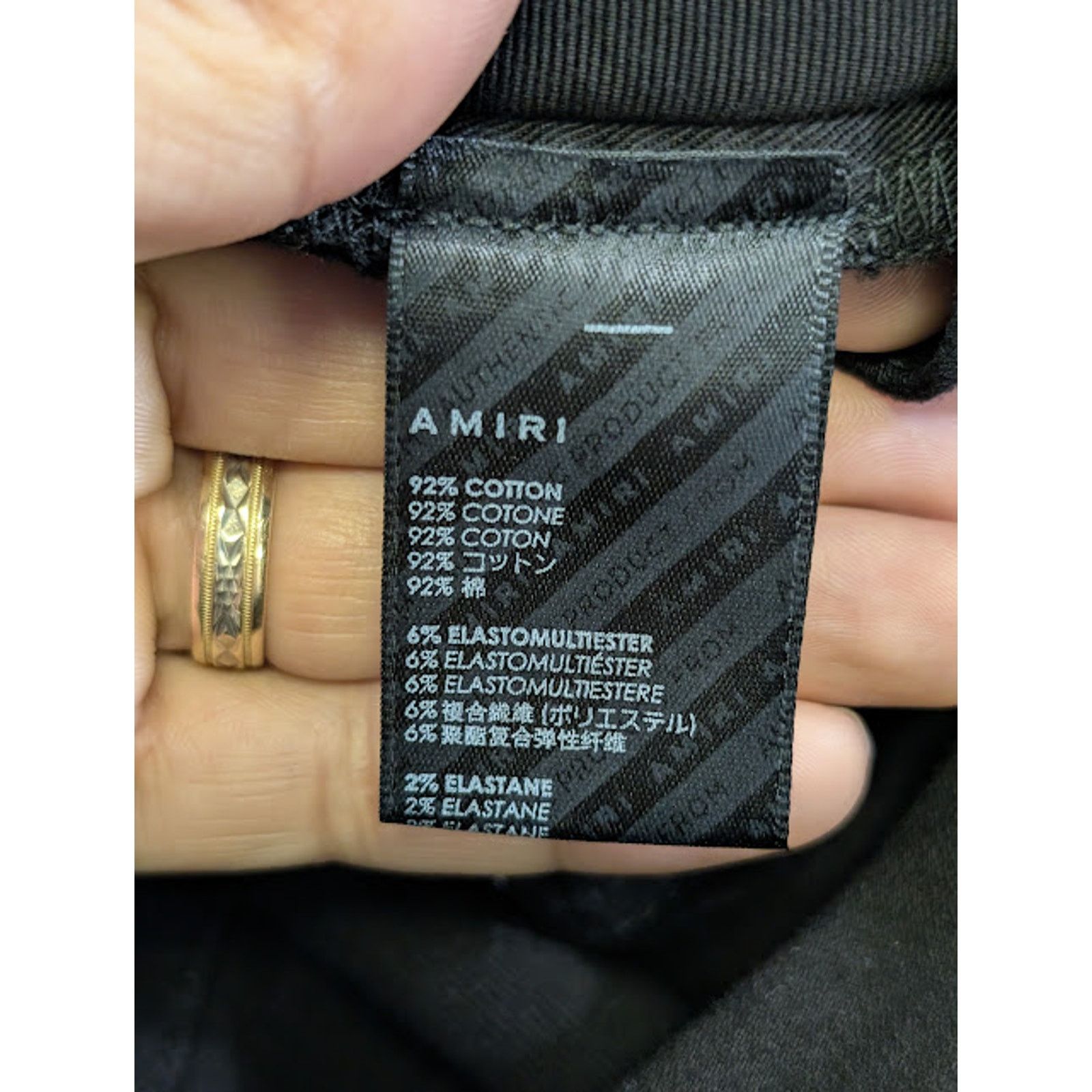 Amiri o1rshd1 Stacked Flare Jeans in Black OD Size US 30 / EU 46 - 19 Thumbnail