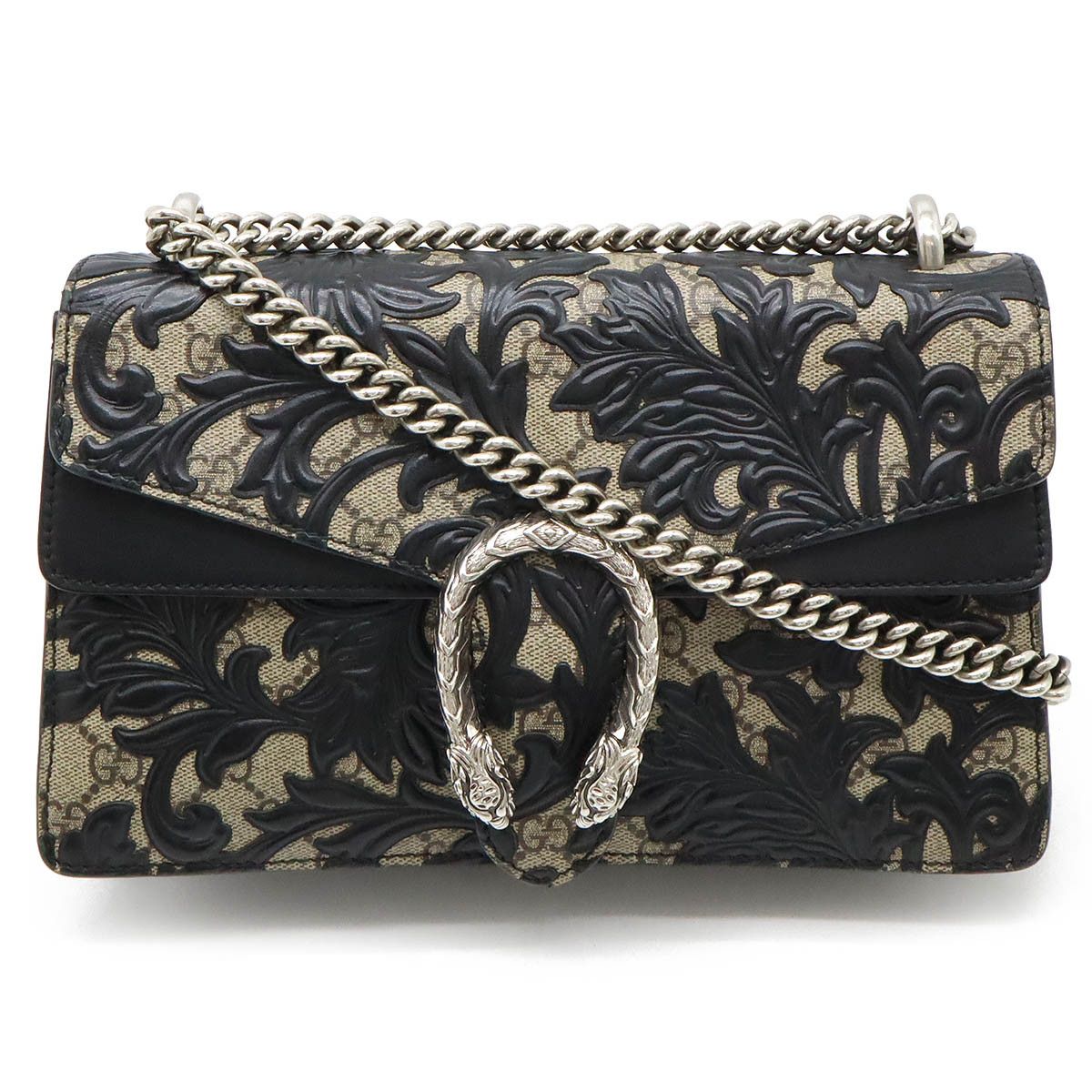 Gucci Gucci Gucci Dionysus Arabesque GG Supreme Chain Bag Canvas Crossbody Bag 400249 in Very Good Condition Size ONE SIZE - 1 Thumbnail