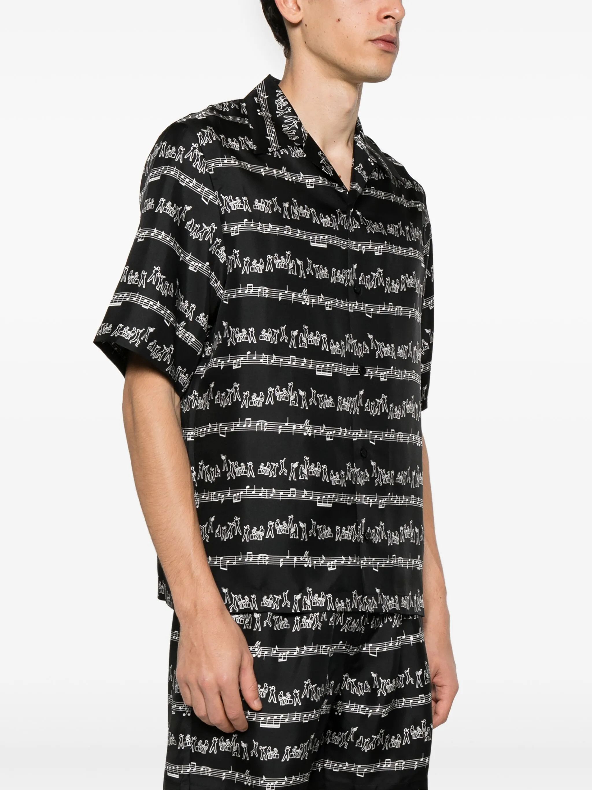 Amiri o1s1wg110526 Jazz Band Bowling Shirt in Multicolor Size US M / EU 48-50 / 2 - 3 Thumbnail