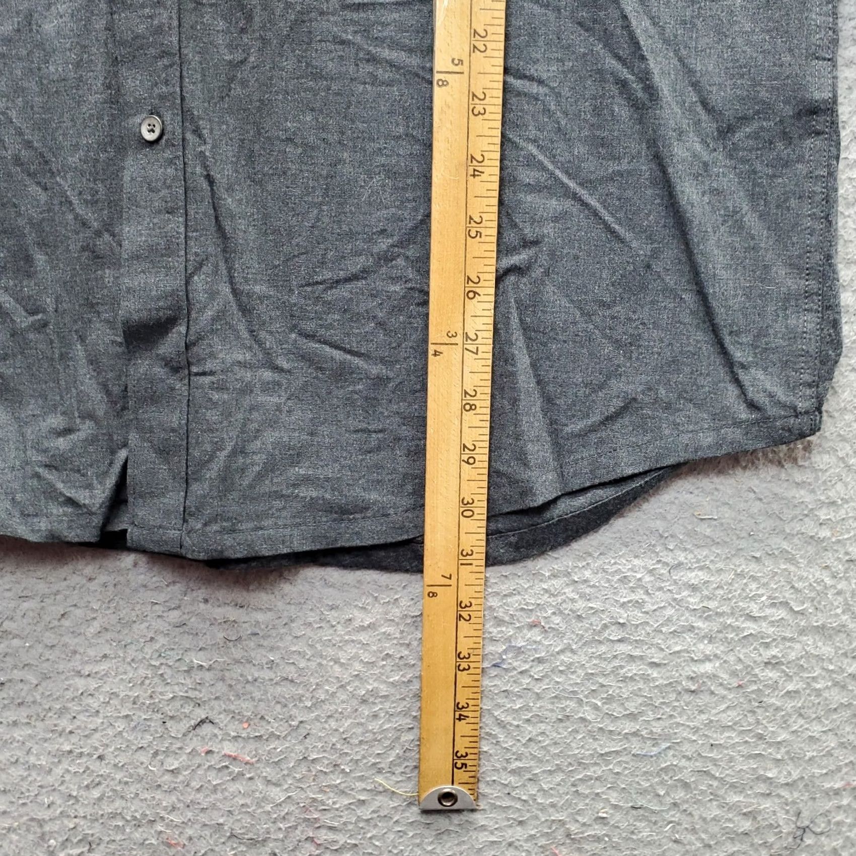 Vintage WRK Reworked Shirt Mens XXL Dark Gray Poplin Knit Paneled Collared Button Down Shirt Size US XXL / EU 58 / 5 - 3 Thumbnail