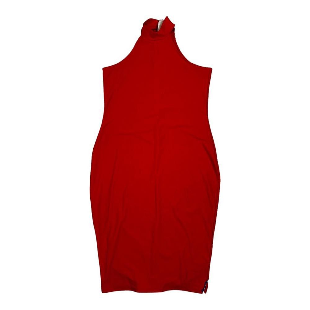 Designer Missguided l NWT Crepe High Neck Dress Size 16 Size XXL / US 16-18 / IT 52-54 - 2 Thumbnail