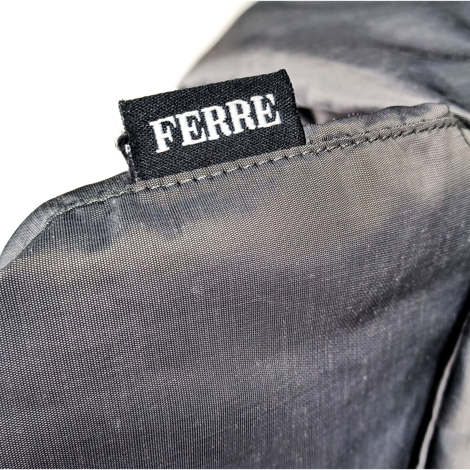 Gianfranco Ferre Y2K Ferre Jeans Metallic Silver Jacket Sz S Chrome Techwear Size S / US 4 / IT 40 - 12 Thumbnail