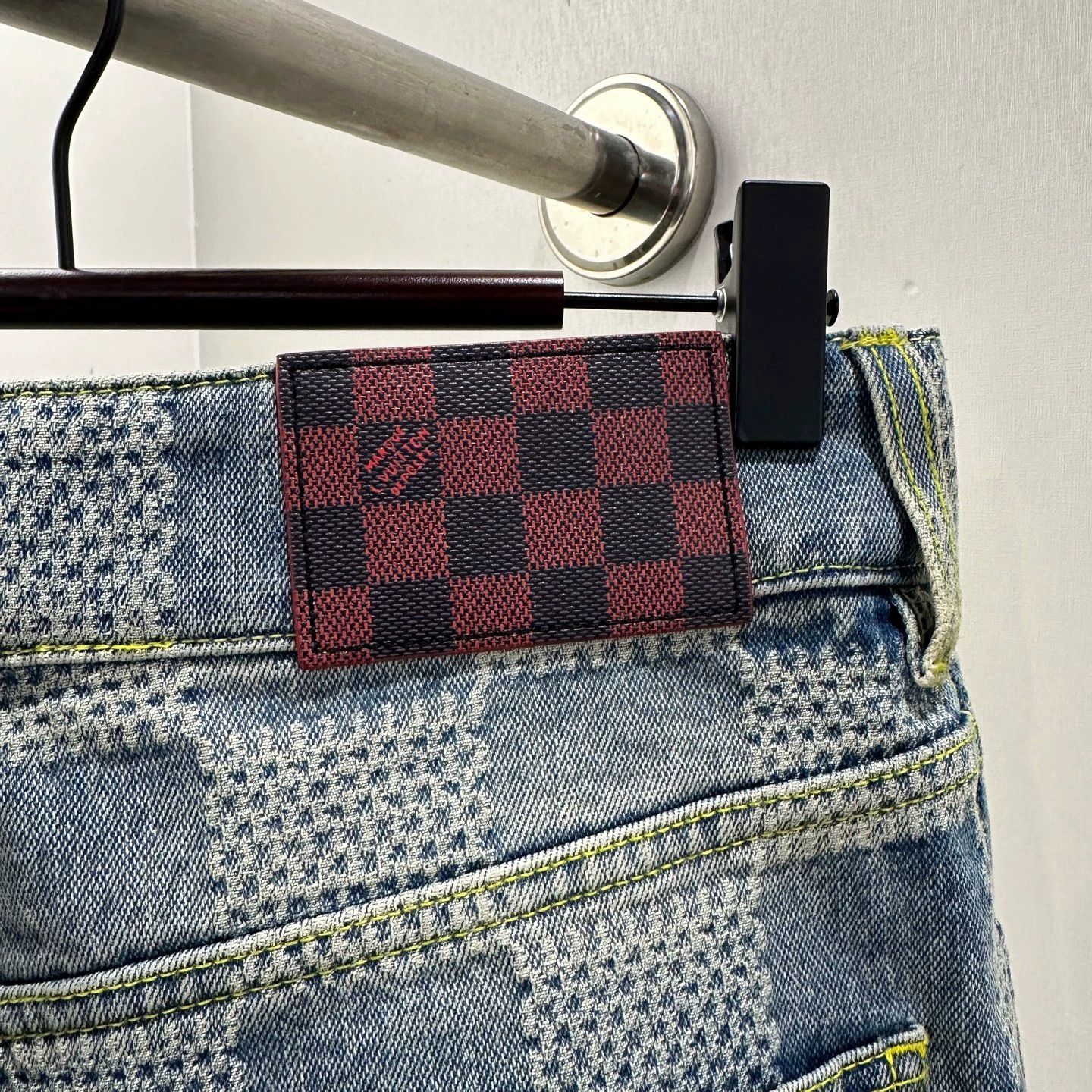 Louis Vuitton Louis Vuitton P.W. Box Check Micro Flare Jeans 30 Cotton Size 30" / US 8 / IT 44 - 6 Thumbnail