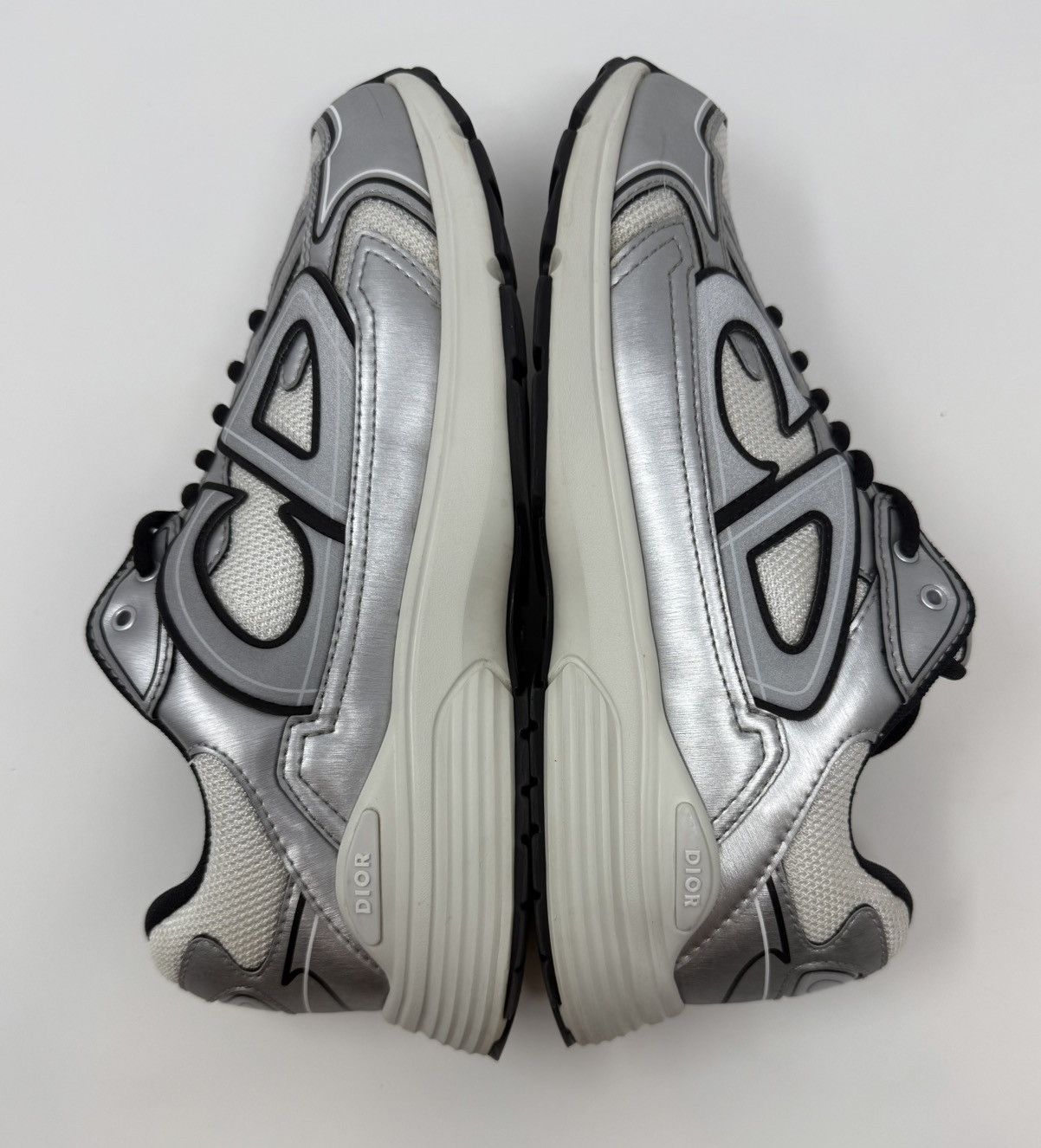 Dior Dior B30 Sneaker Silver White Size US 9 / EU 42 - 4 Thumbnail