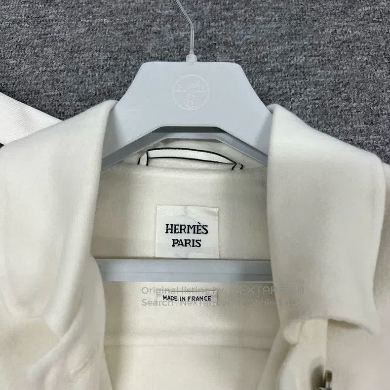 Hermes Hermes Cashmere coat, equestrian style three-button lapel Size S / US 4 / IT 40 - 6 Thumbnail