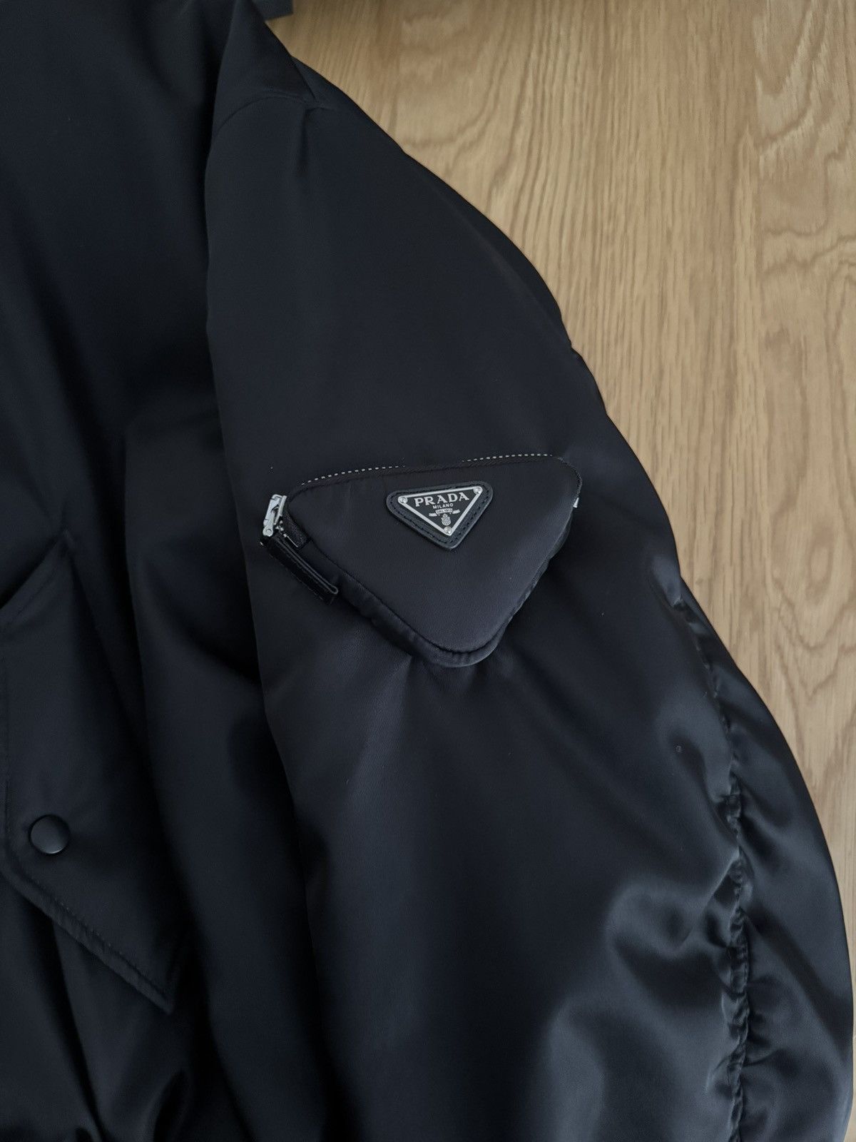 Prada Prada re-nylon bomber jacket Size US L / EU 52-54 / 3 - 3 Thumbnail
