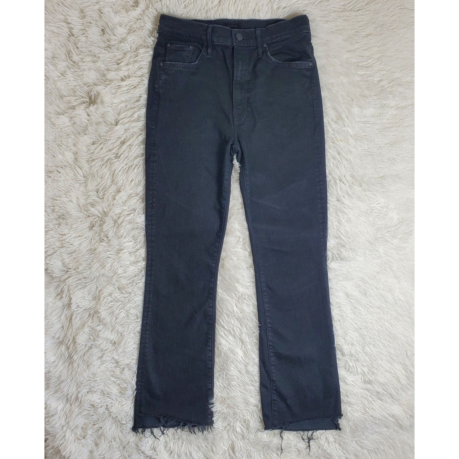 MOTHER Mother Insider Crop Fray Jeans 27 / 4 Size 27" / US 4 / IT 40 - 2 Thumbnail