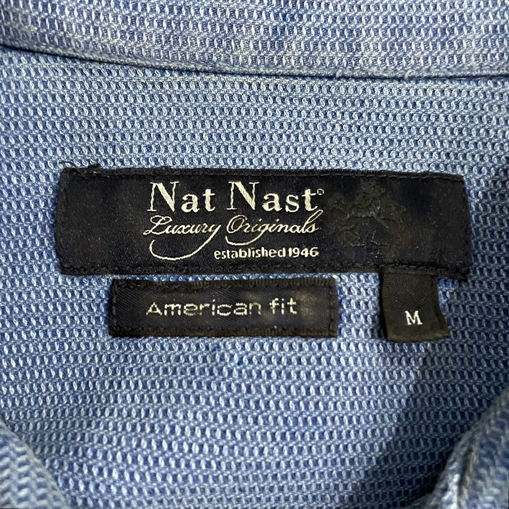 Nat Nast Nat Nast luxury originals Blue button down shirt American fit Mens Size M Size US M / EU 48-50 / 2 - 4 Thumbnail