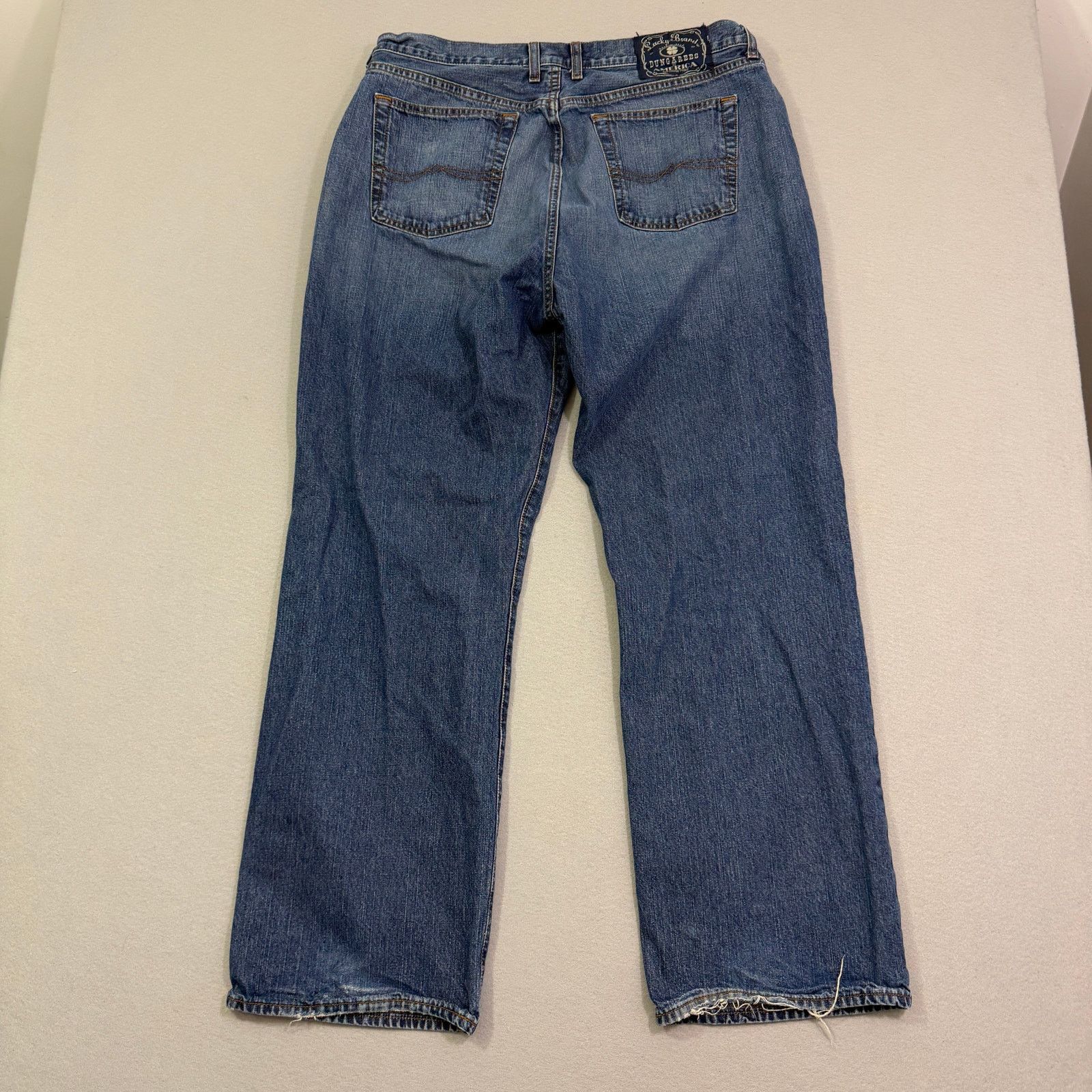 Lucky Brand Lucky Brand Rivington Jeans Men's 38x32 Blue Faded Denim Size US 38 / EU 54 - 9 Thumbnail