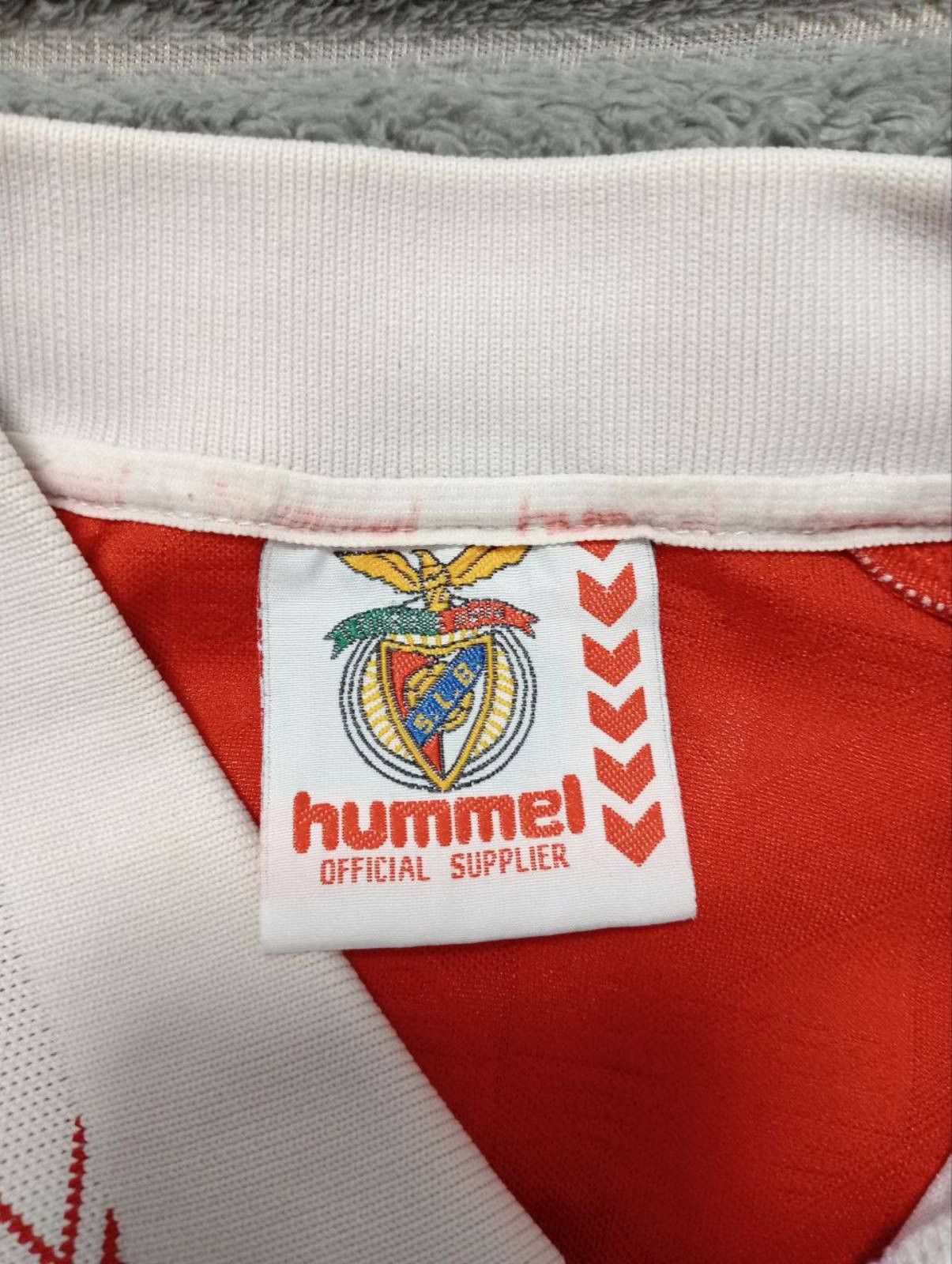 Hummel Benfica SLB Home football shirt 1993 - 1994 Vintage Jersey Size US S / EU 44-46 / 1 - 3 Thumbnail
