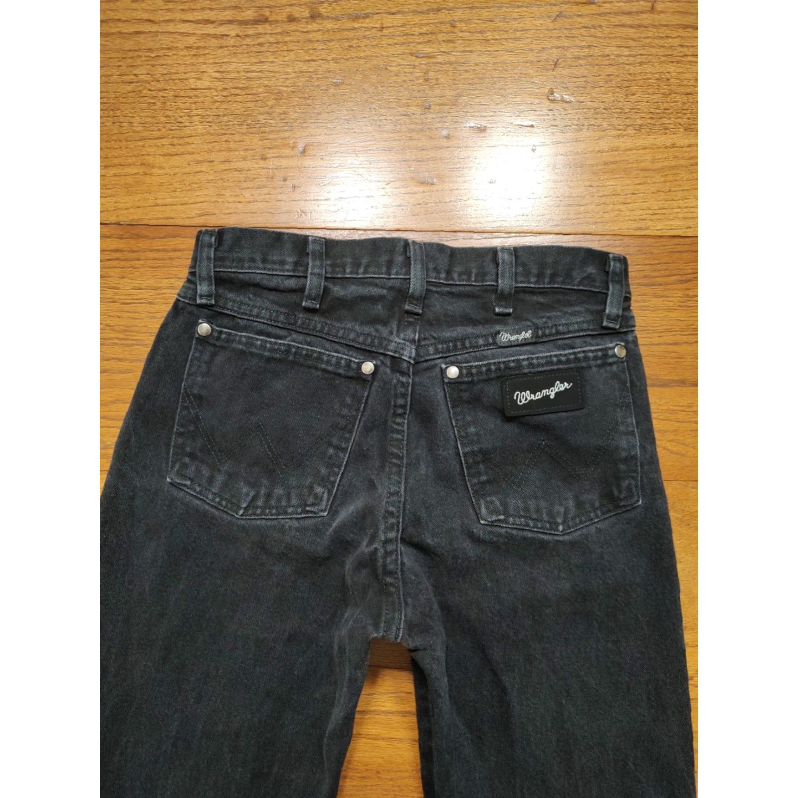 Wrangler VINTAGE Wrangler Silver Edition Jeans Mens 28X31 Black Cowboy Cut Regular Fit Denim Cotton 5-Pocket USA Cowboy Shirt? Size US 28 / EU 44 - 3 Thumbnail