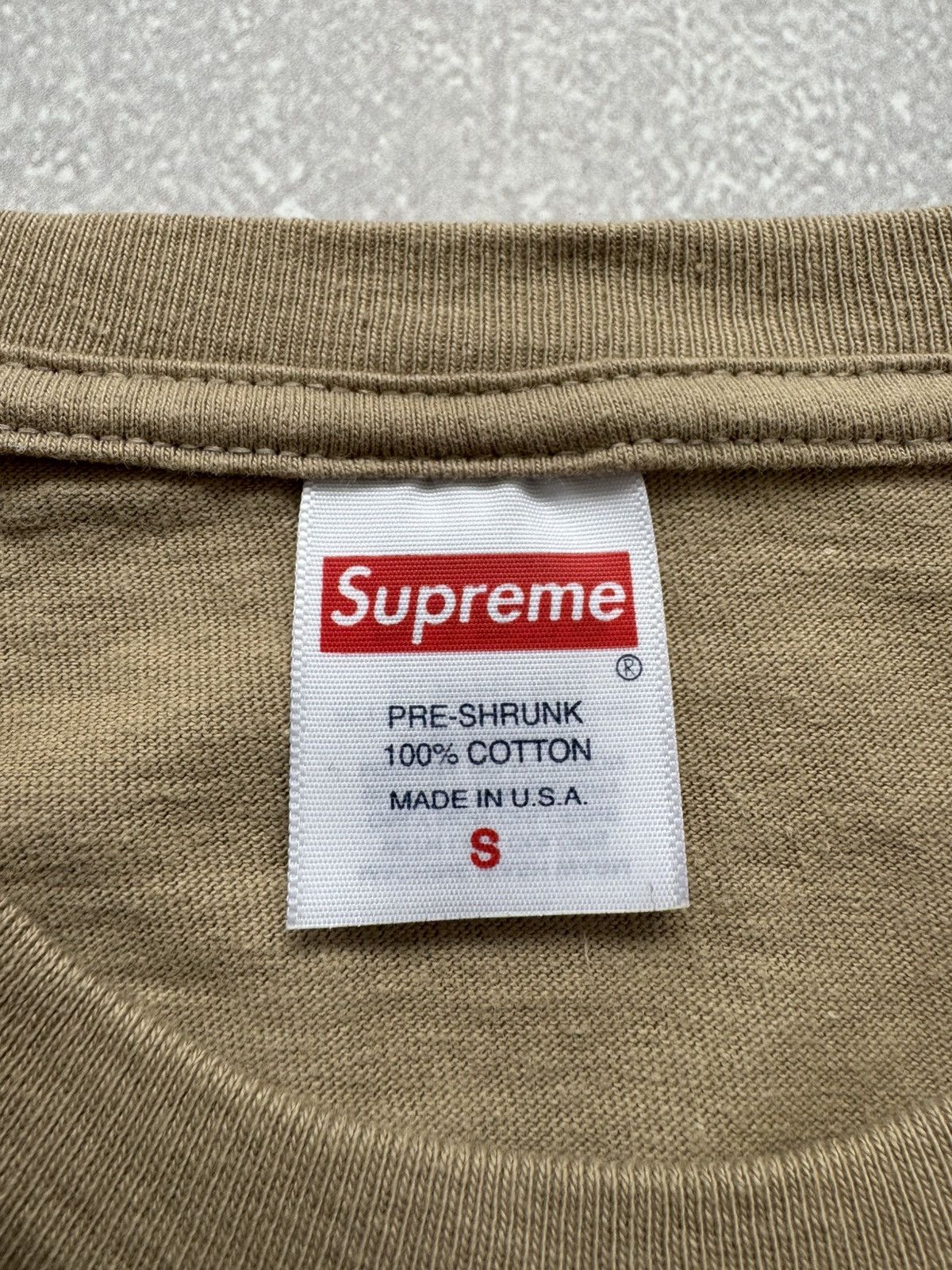 Supreme × Vintage Supreme Reaper Skull Dusty Begie Tee Shirt SS23 Size US S / EU 44-46 / 1 - 7 Thumbnail