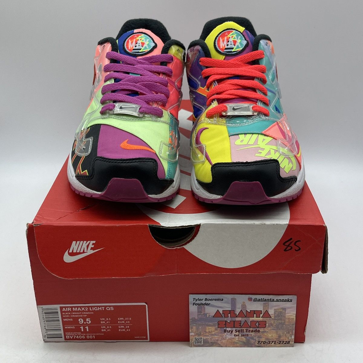 Nike Atoms x air max 2 light logos Size US 9.5 / EU 42-43 - 2 Thumbnail