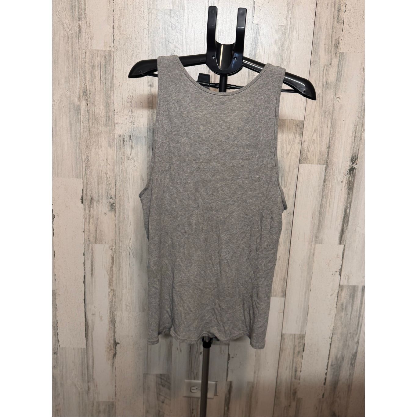 Fruit Of The Loom Fruit of the Loom Gray Ribbed Tank Top 2XL Basic Sleeveless Size US XXL / EU 58 / 5 - 4 Thumbnail