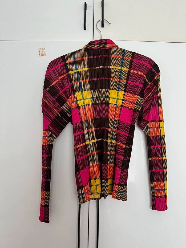 Issey Miyake issey miyake size:3 Checked shirt top 2505-Nextarrow Size US XXS / EU 40 - 2 Thumbnail