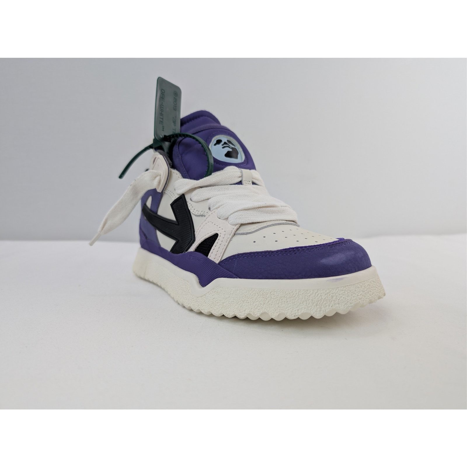 Off-White o1rshd1 Mid Top Sponge Sneakers in Purple/Black Size US 7 / EU 40 - 2 Thumbnail