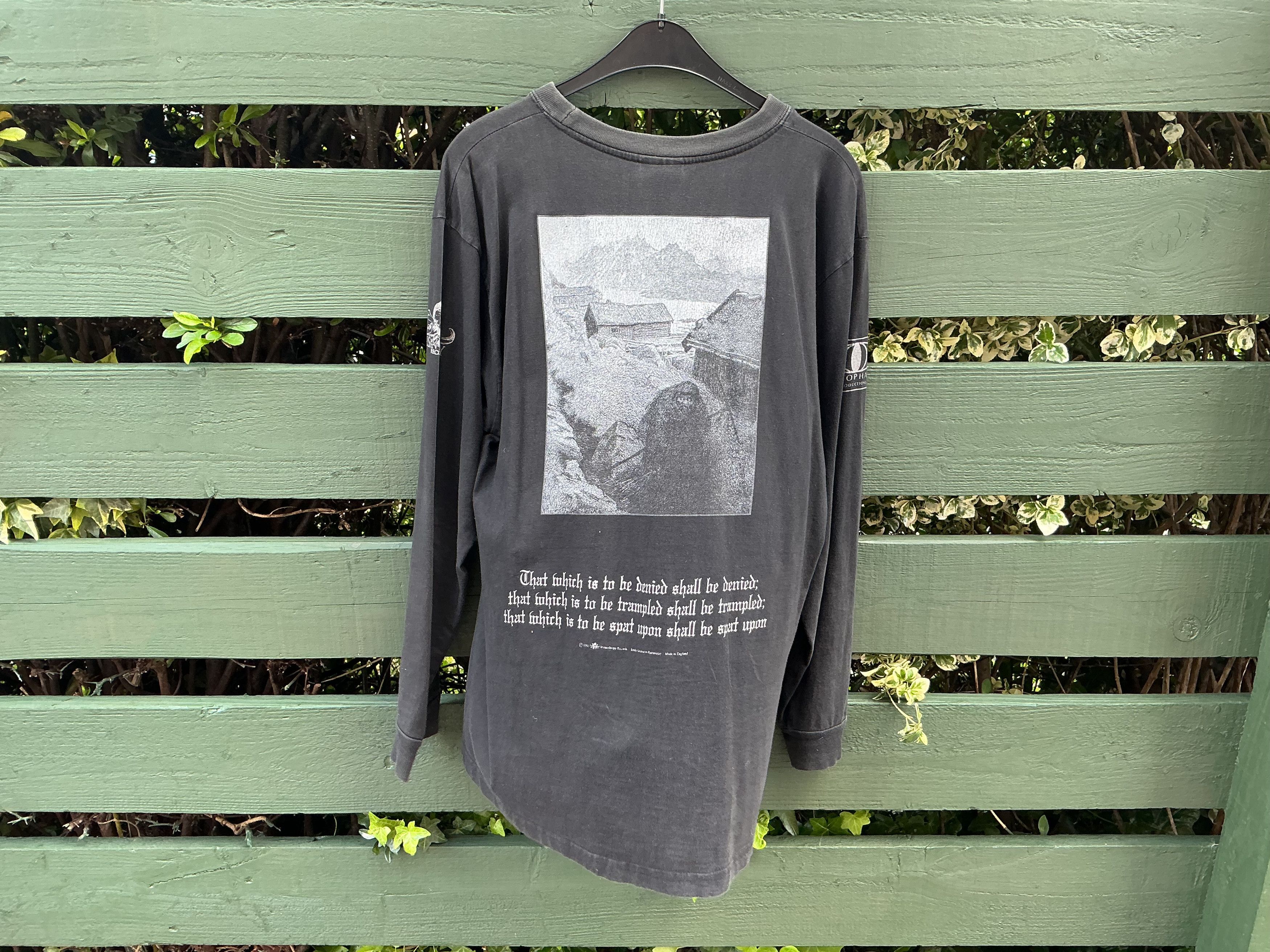 Vintage Original Burzum Hvis Lyset Tar Oss Longsleeve Black Metal Size US L / EU 52-54 / 3 - 4 Thumbnail