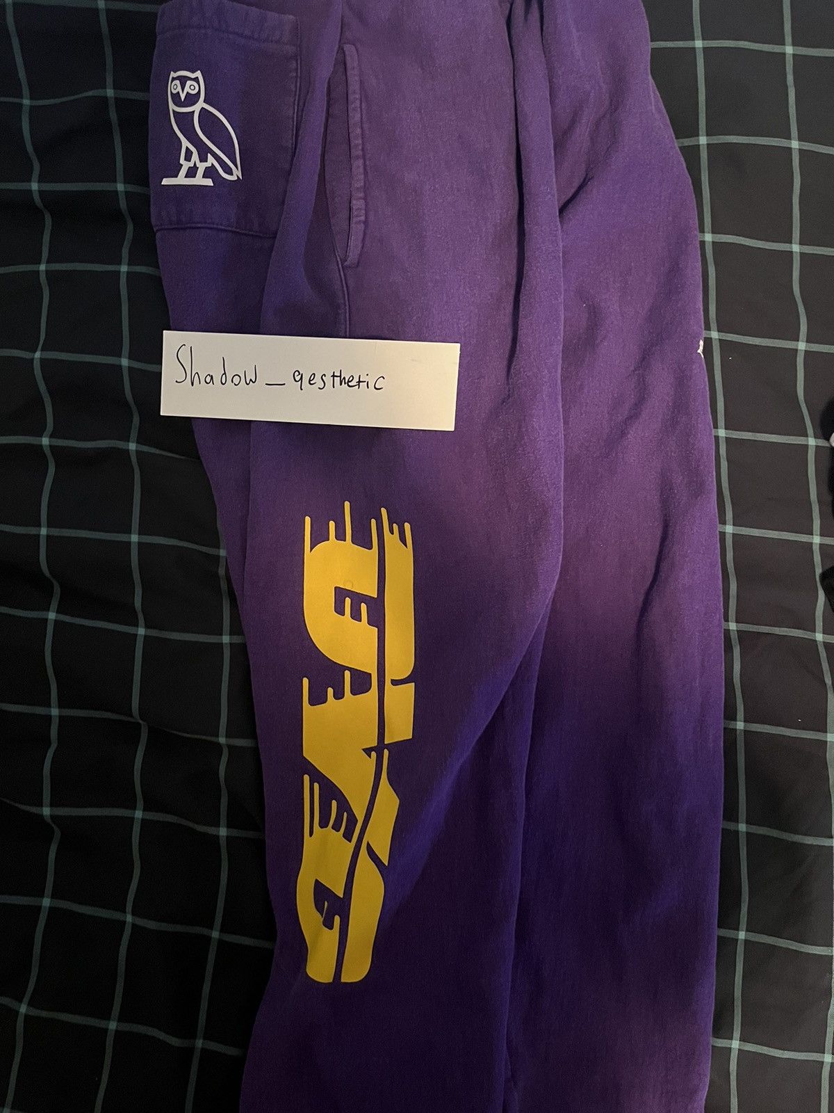 NBA × October's Very Own OVO Lakers Sweatpants Size L Size US 32 / EU 48 - 4 Thumbnail
