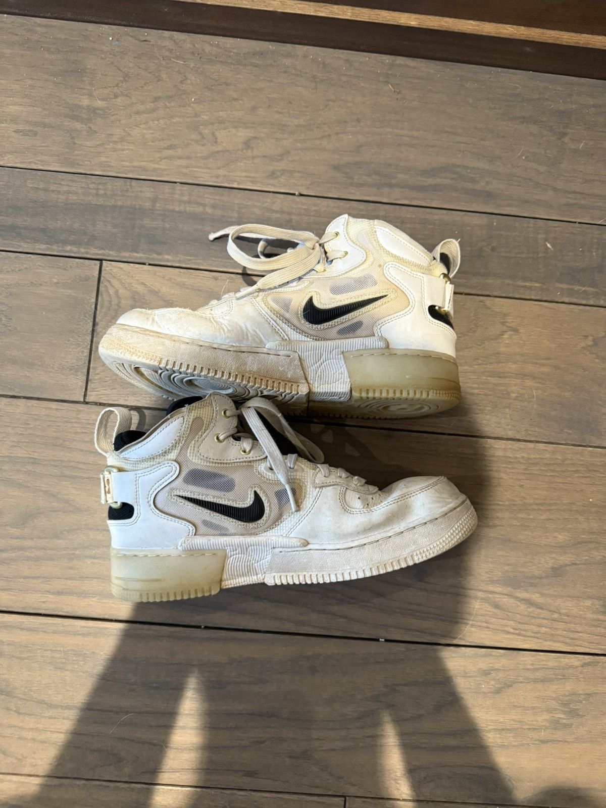 Nike Nike Air Force 1 Mid React '40th Anniversary - White Black' Size US 8 / EU 41 - 6 Thumbnail