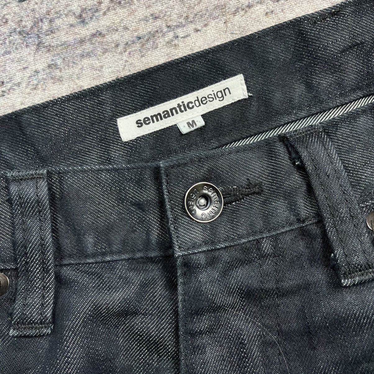semanticdesign Semantic design acid wash boot cut denim pants vkei style Size US 31 - 6 Thumbnail