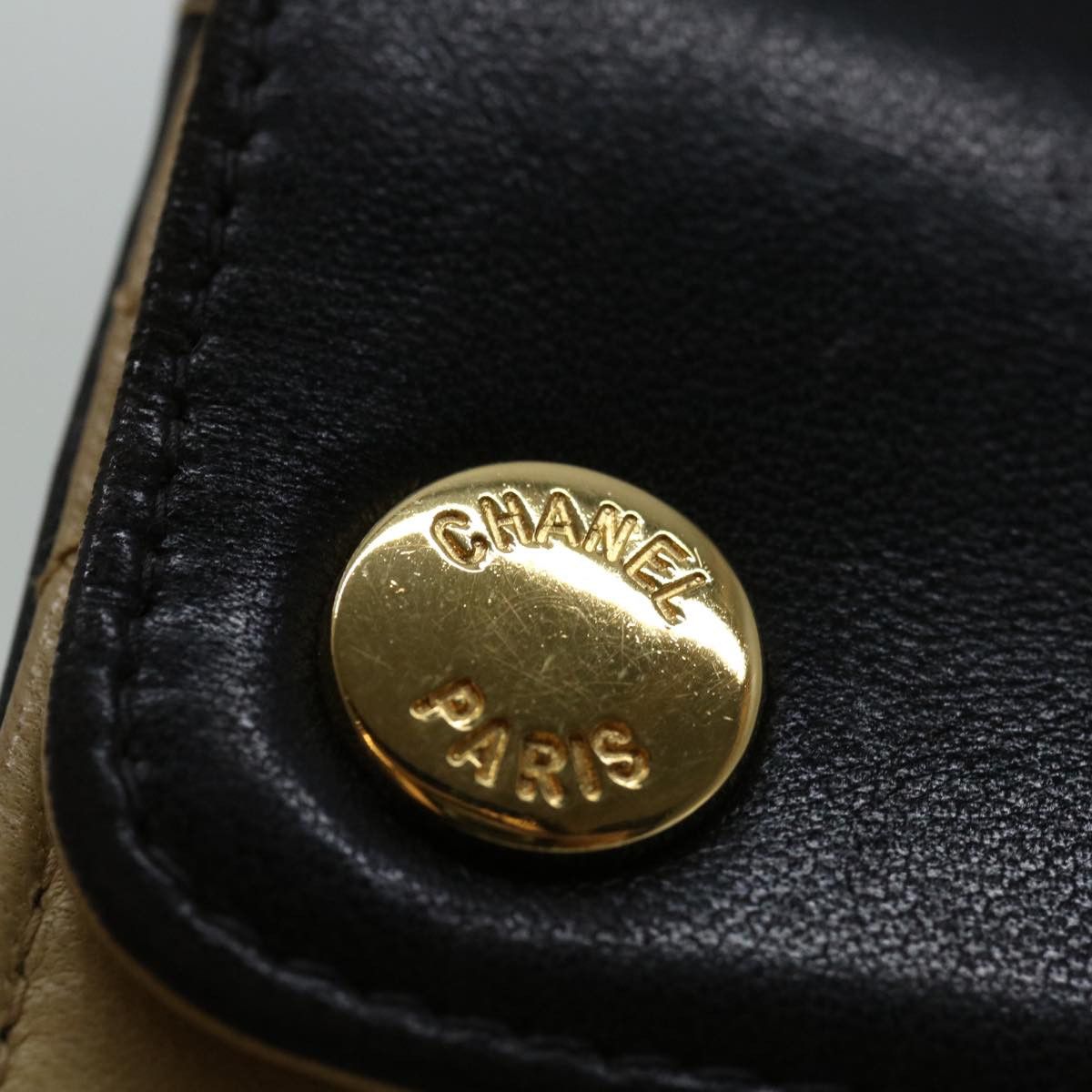 Chanel CHANEL Matelasse Hand Bag Leather Beige CC Size ONE SIZE - 10 Thumbnail